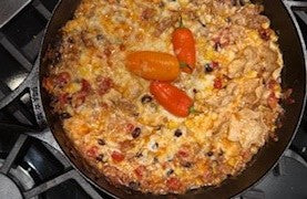 Hot Honey Fajita Cast Iron Bake