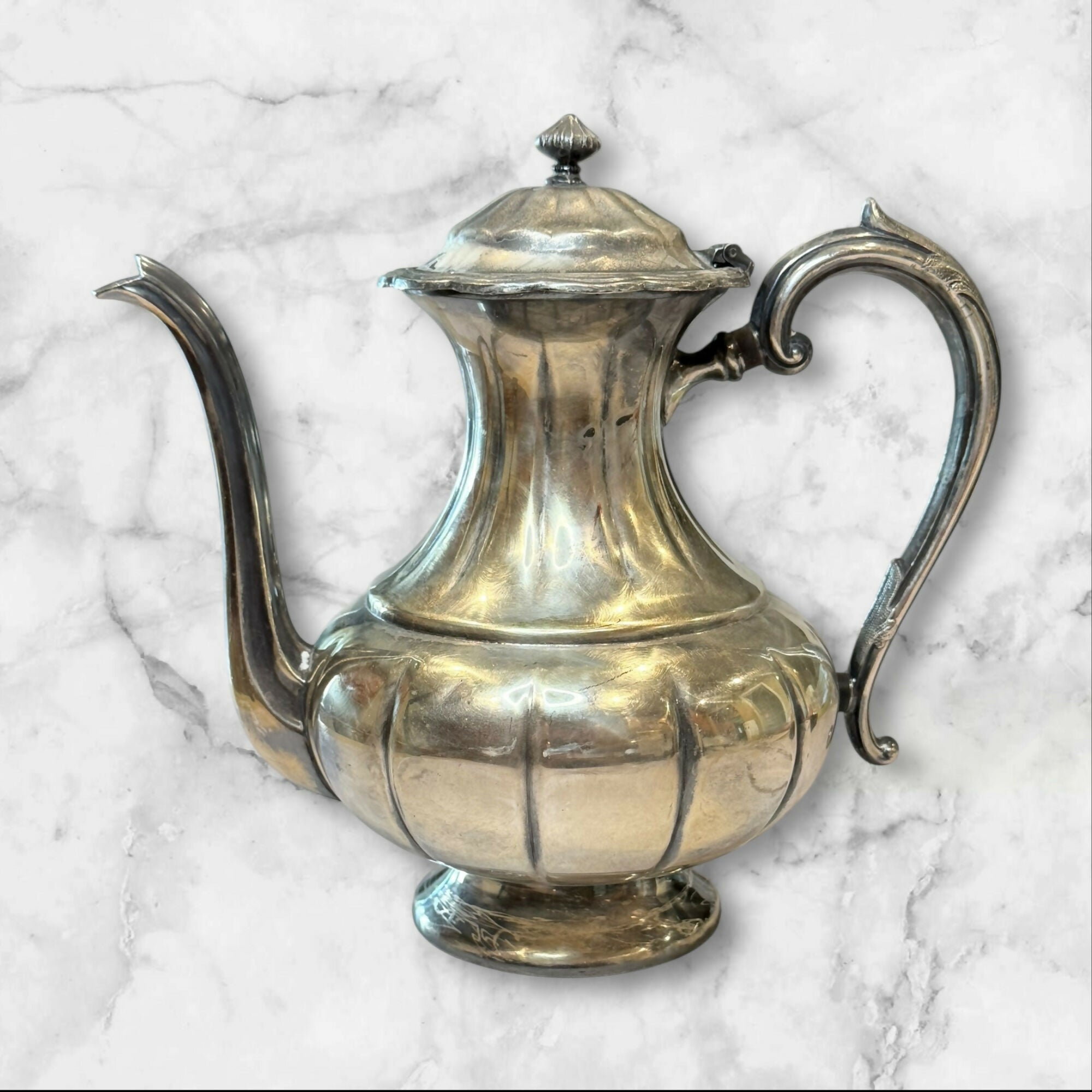 Primrose Plate Silver Plated Coffee Pot 357 | Vintage | Good Condition