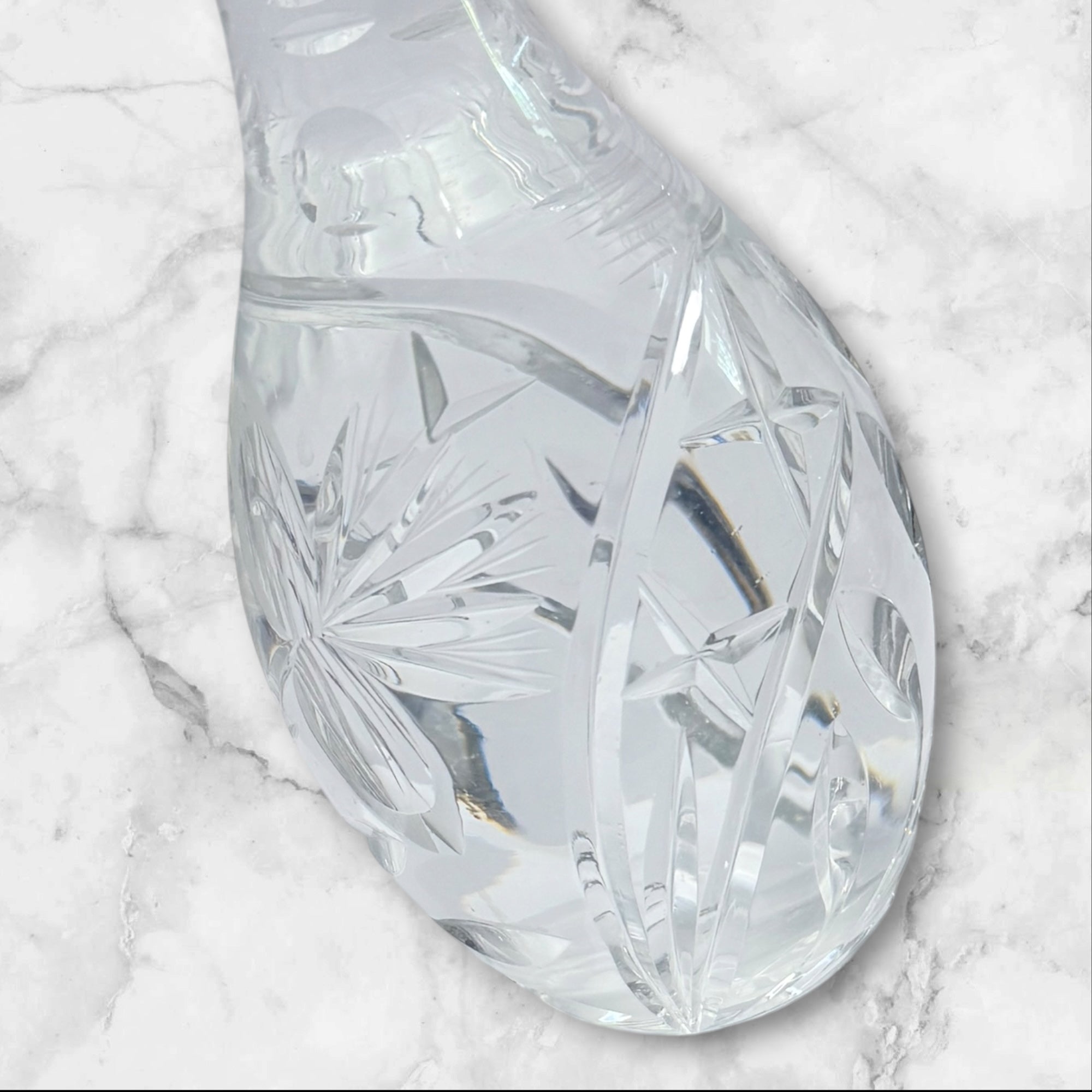 Vintage Cut Crystal Decanter w/ Stopper | Elegant Barware | Great Condition