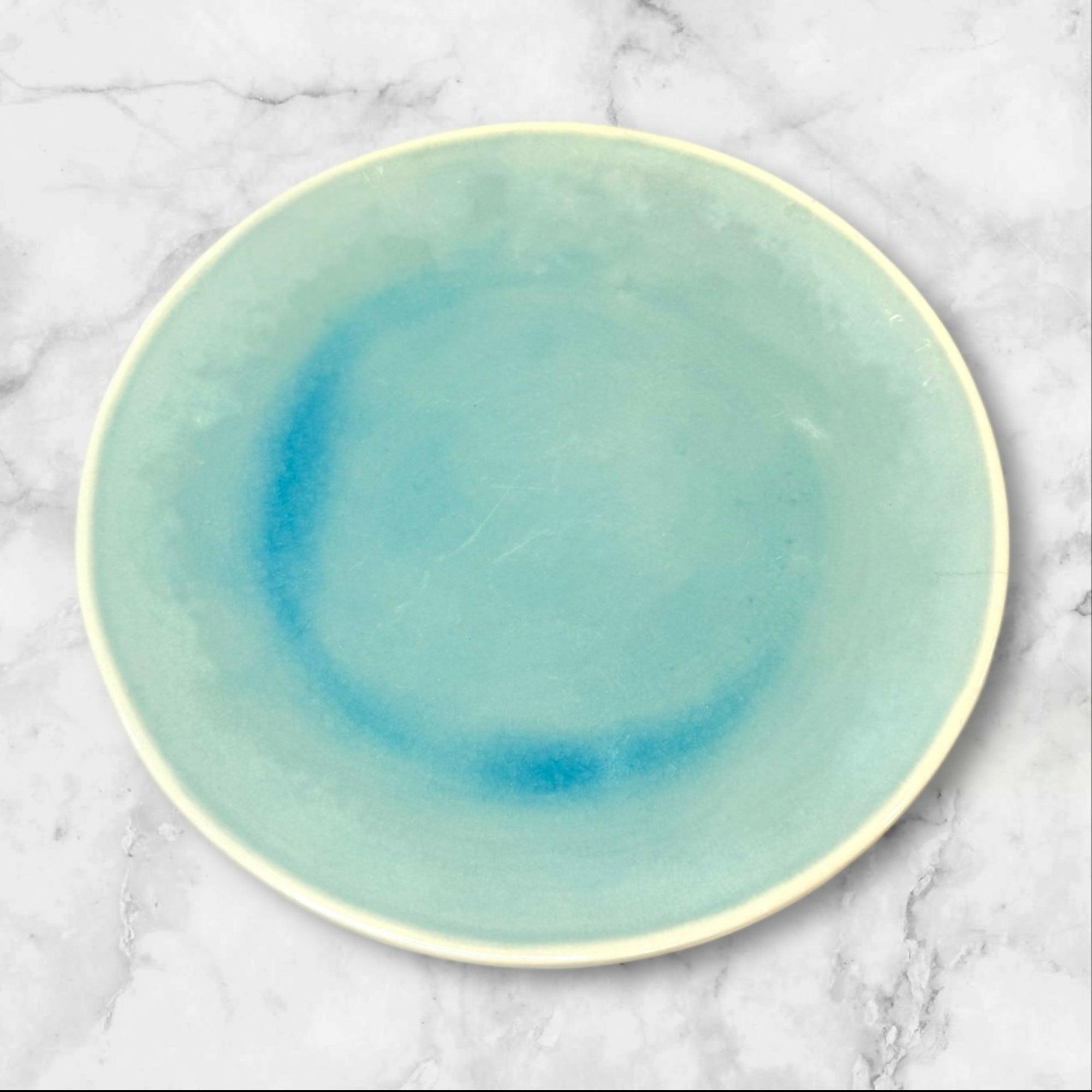 Anthropologie Blue Reactive Glaze Dinner Plates | Set of 4 | Gently Used