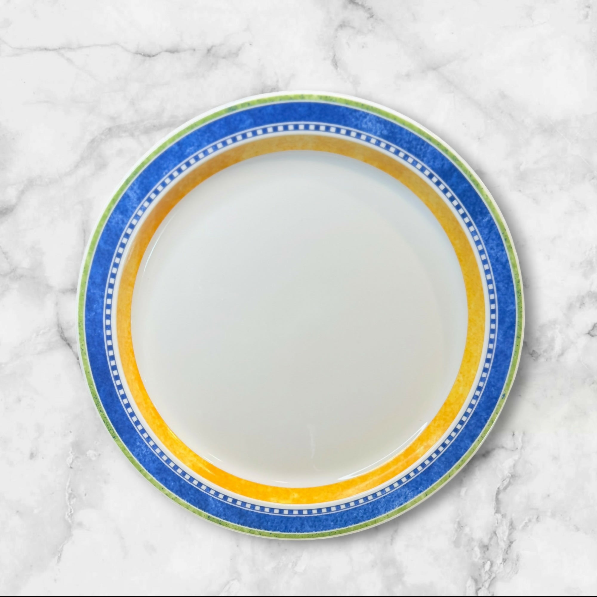 Dansk Kobenhavn Salad Plates Set of 3 Blue Yellow | Excellent Condition