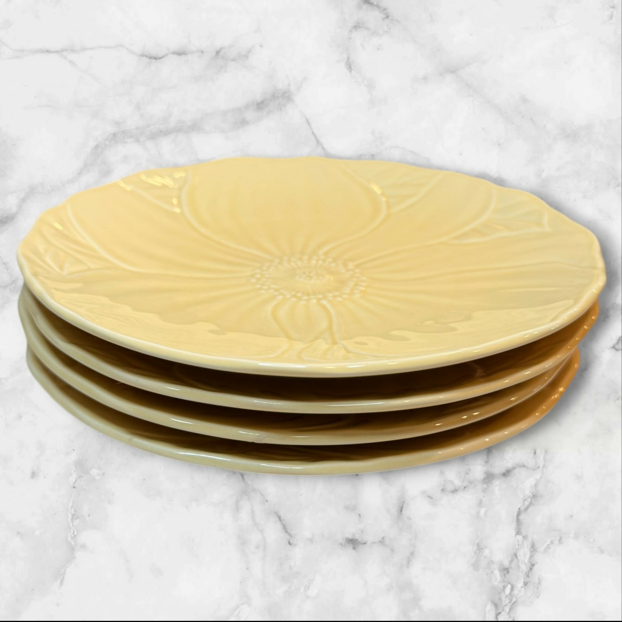 Mikasa Country Manor Saffron Salad Plates | Set of 4 | Excellent Condition