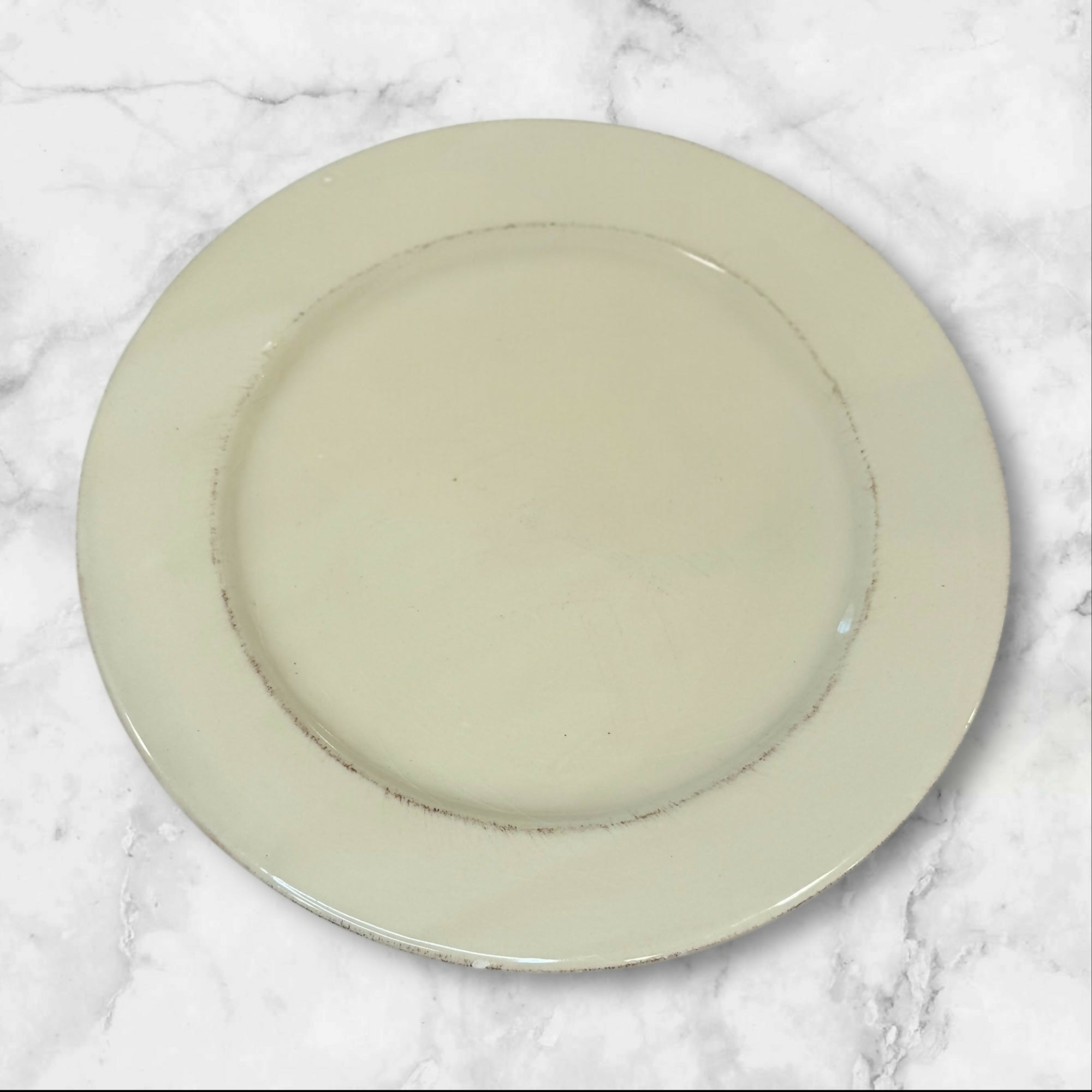 Pier 1 Toscana Ivory Dinner Plates | Set of 6 | Good Condition