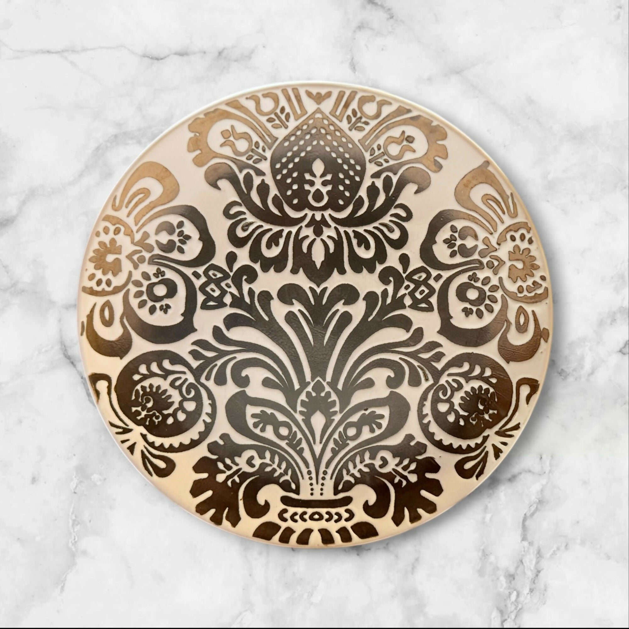 Beekman Home Black & White Floral Salad Plates | Set of 4 | Gently Used