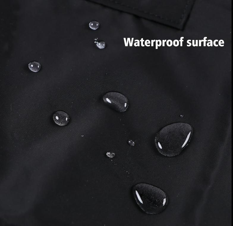 Anypron Black White Kitchen Apron 2 Bags Waterproof Oil-Resistant Bibs Adjustable