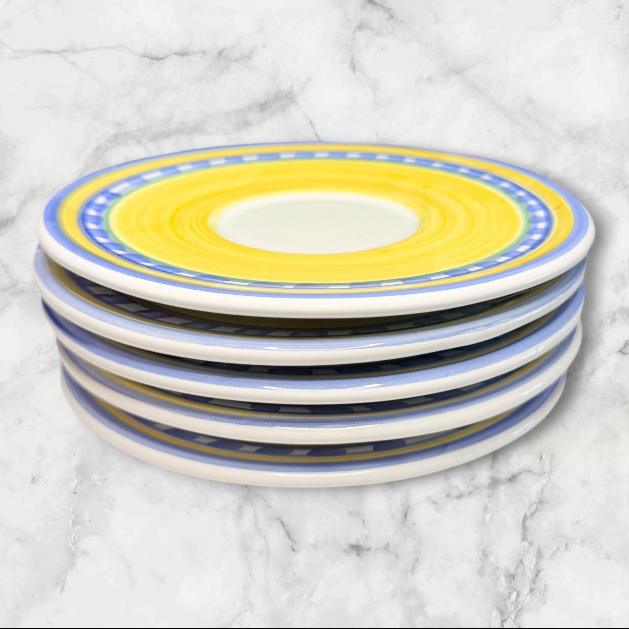 Williams Sonoma Tournesol Italy Saucers | Set of 5 | Great Condition