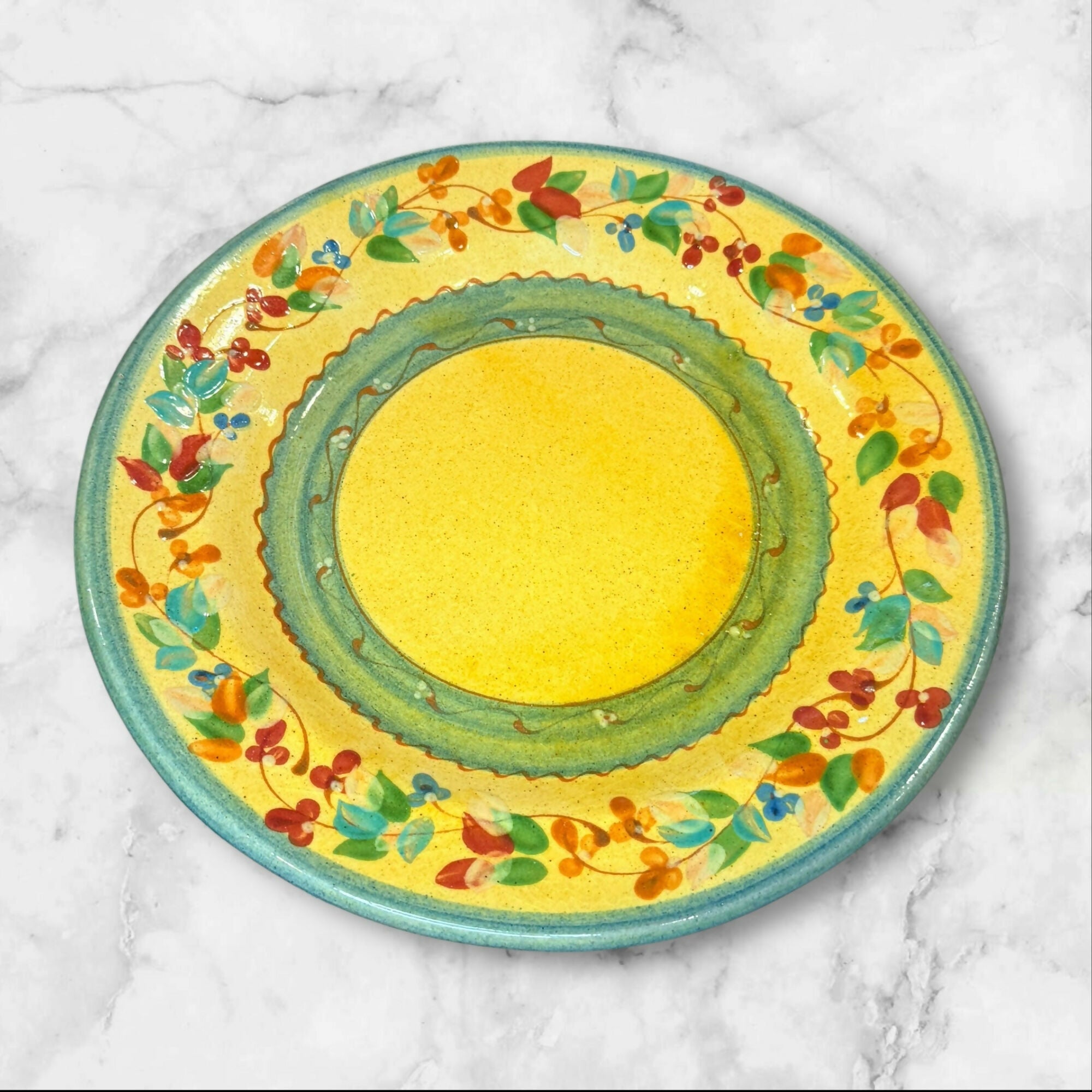 Terre É Provence Divers Dinner Plates | Set of 4 | Hand-Painted | Excellent