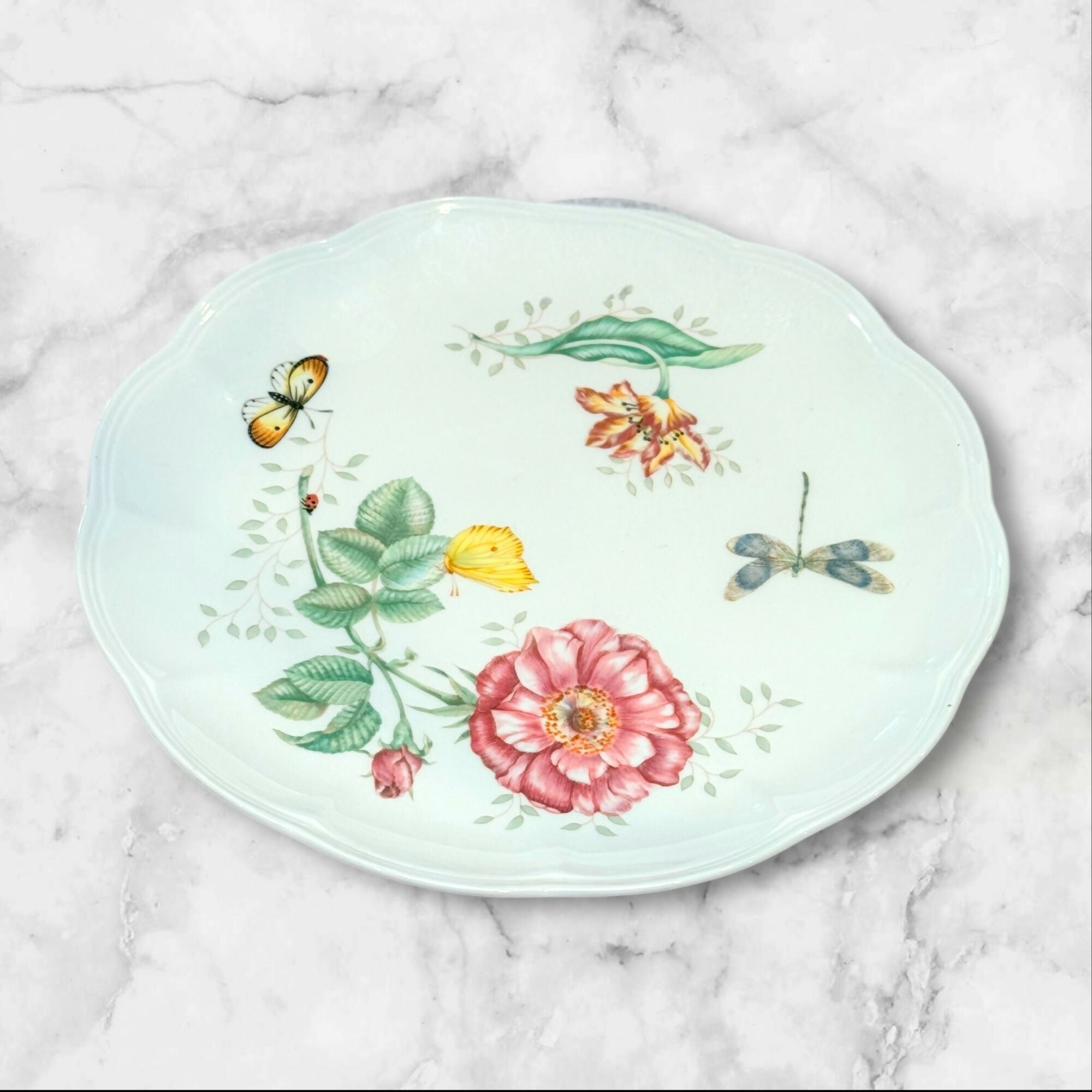 Lenox Butterfly Meadow Porcelain Dinnerware Set of 8 | Gently Used | Excellent