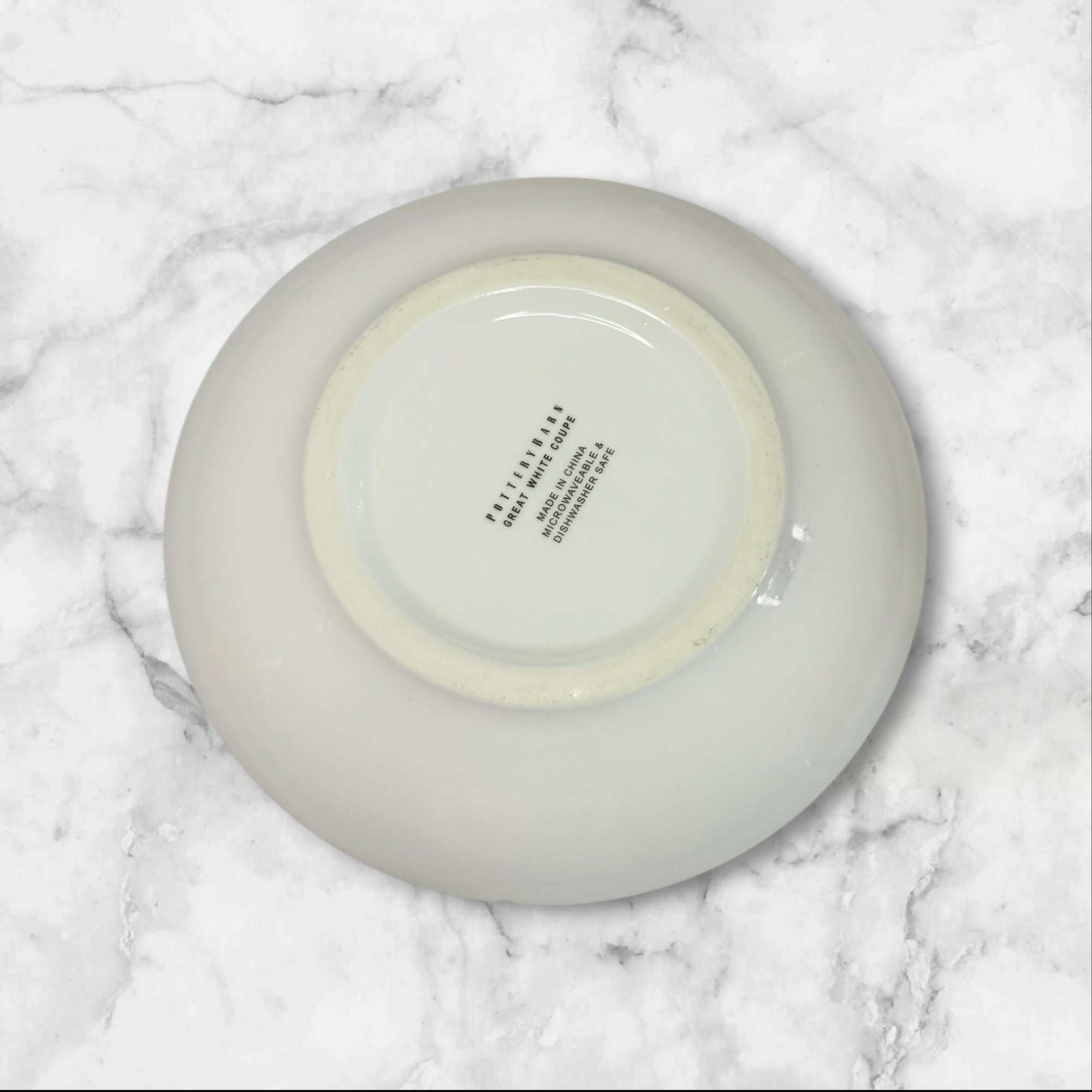 Pottery Barn Great White Coupe Salad Plates | Set of 6 | Good Condition