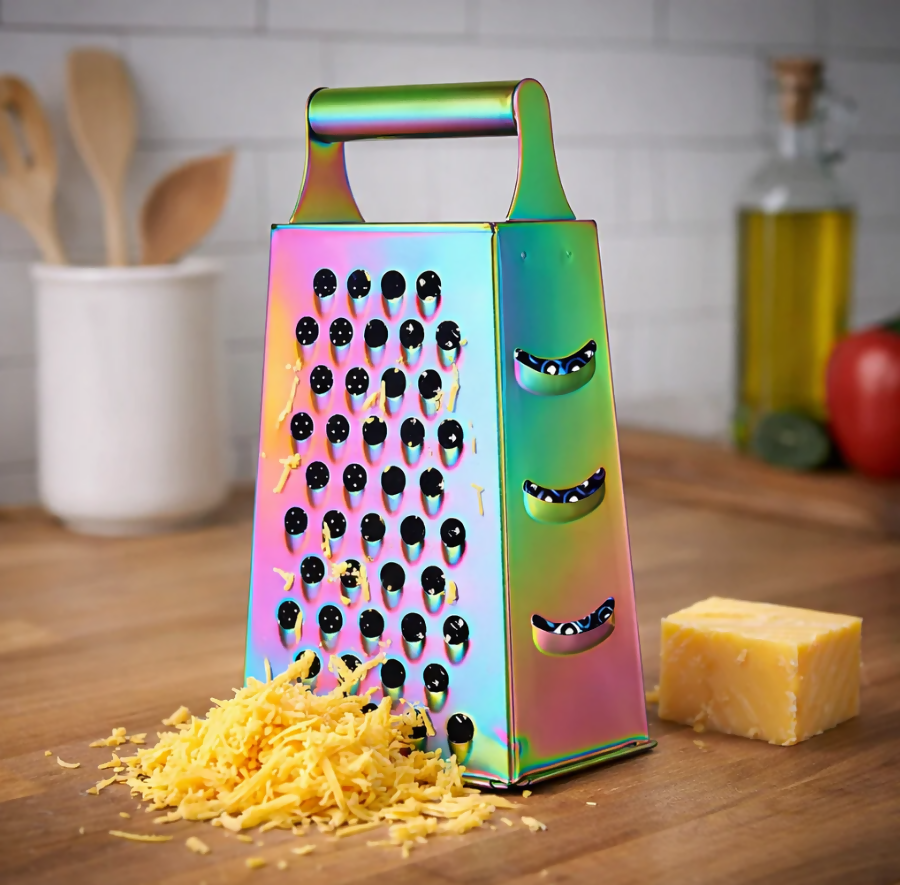 Anygleam Rainbow Stainless Steel Food Slicer – Multi-Function Kitchen Tool for Fruits, Vegetables & More