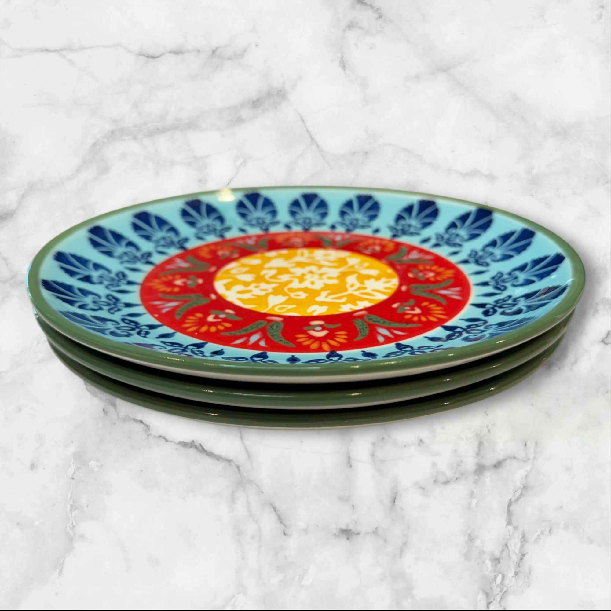 Pottery Barn Rosalita Salad Plates | Set of 3 | Excellent Condition