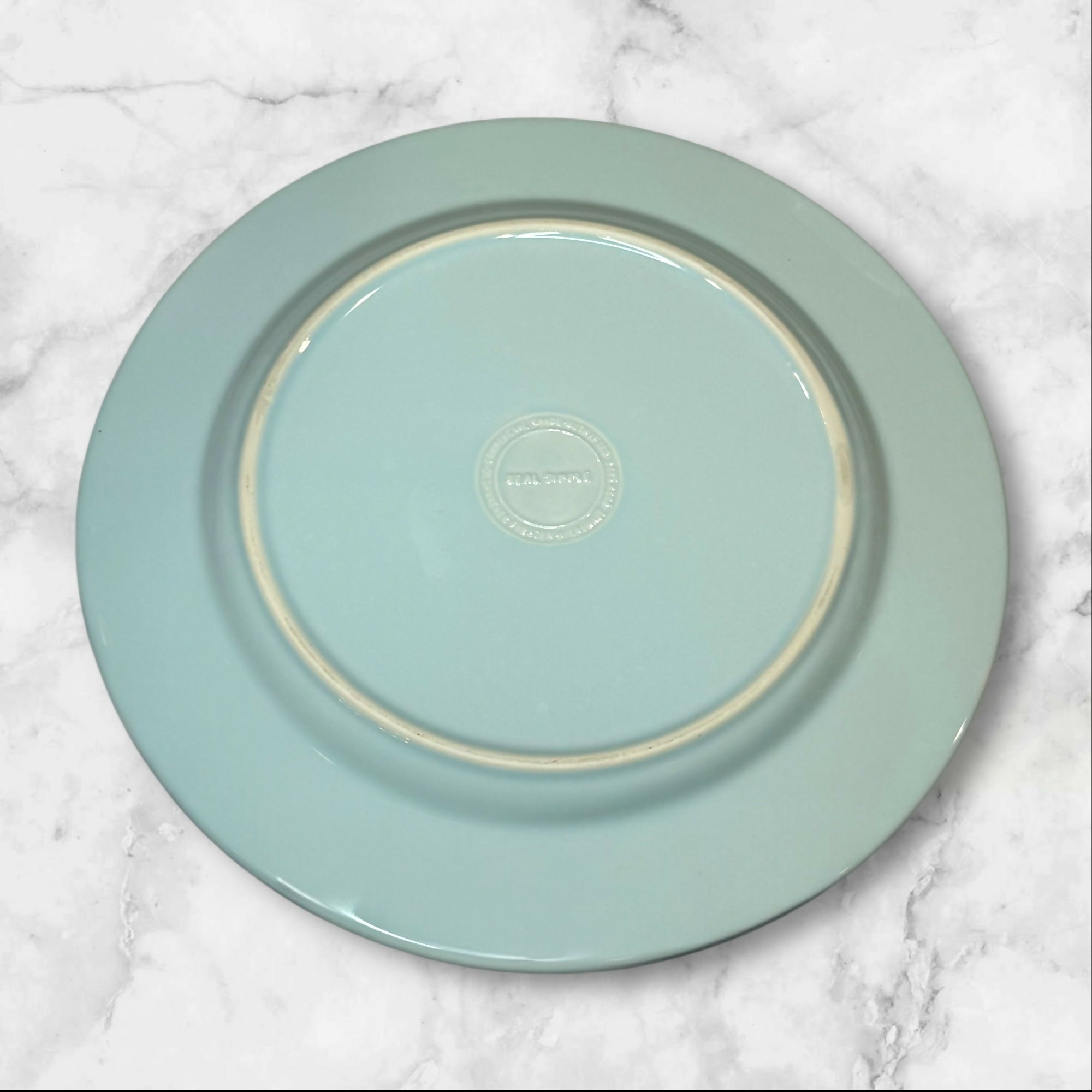 Real Simple Seaglass Blue Dinner Plates | Set of 5 | Good Condition