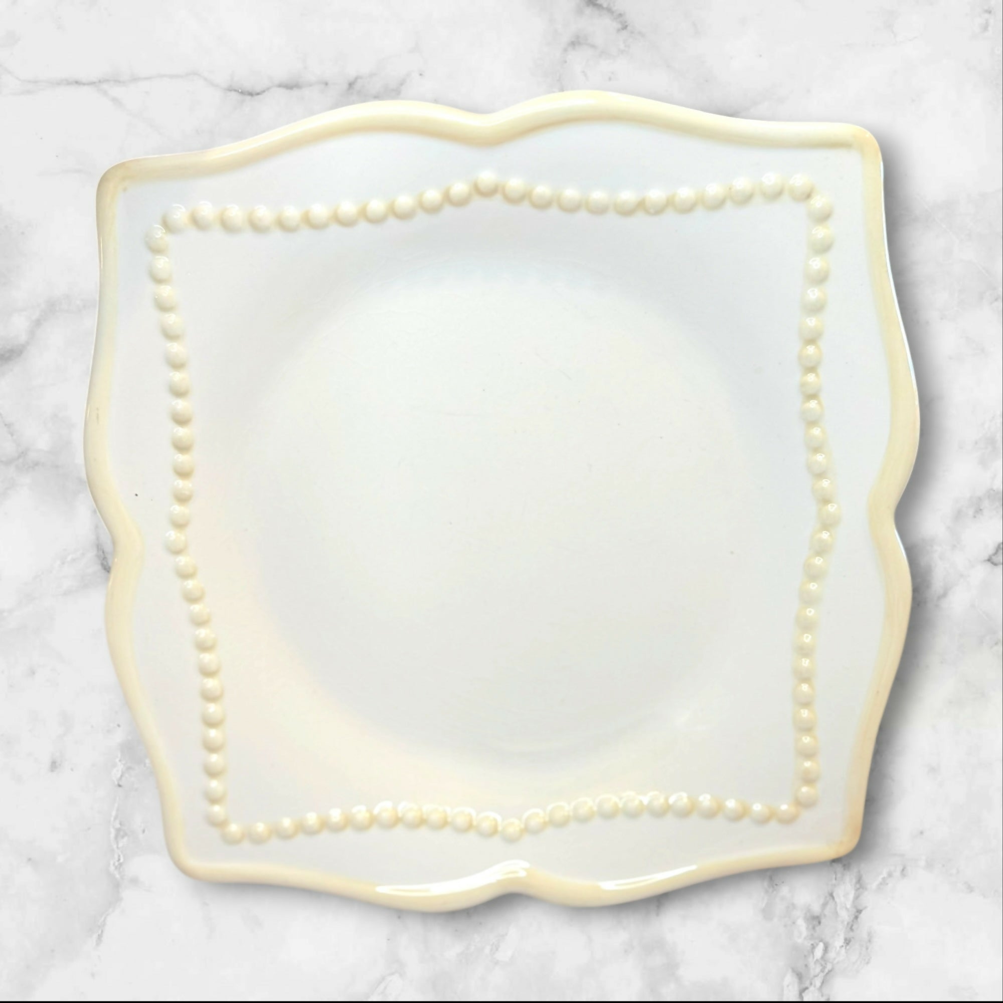 Princess House Pavillion Square Salad/Dessert Plates | Set of 3 | Great