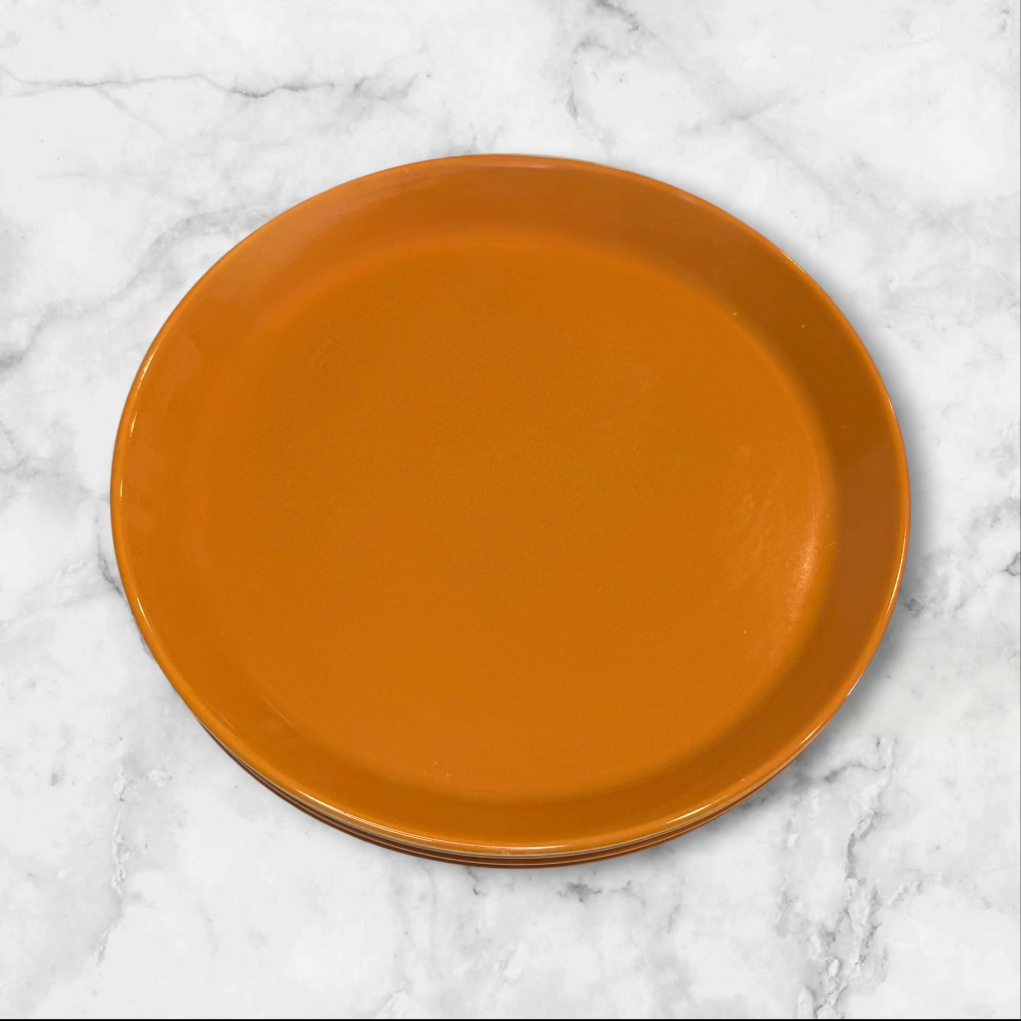 Crown Lynn Pumpkin Dinner Plates | Set of 4 | Excellent Condition