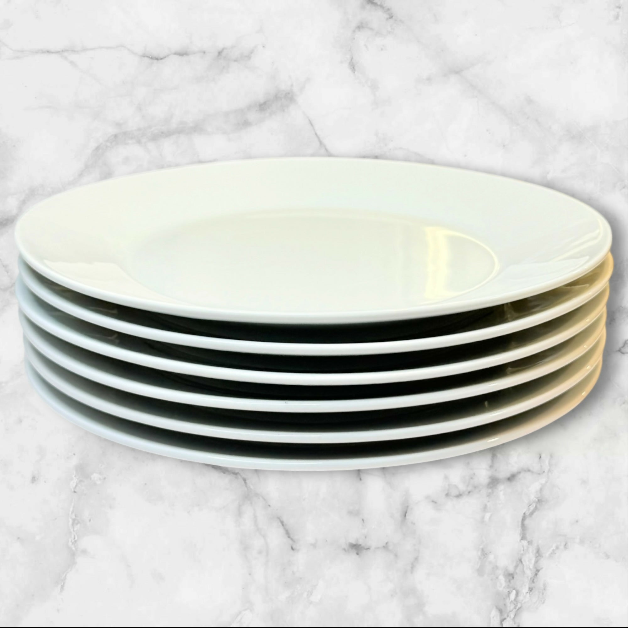 Vintage IKEA 20726 White Dinner Plates Made in Turkey | Set of 6 | Excellent
