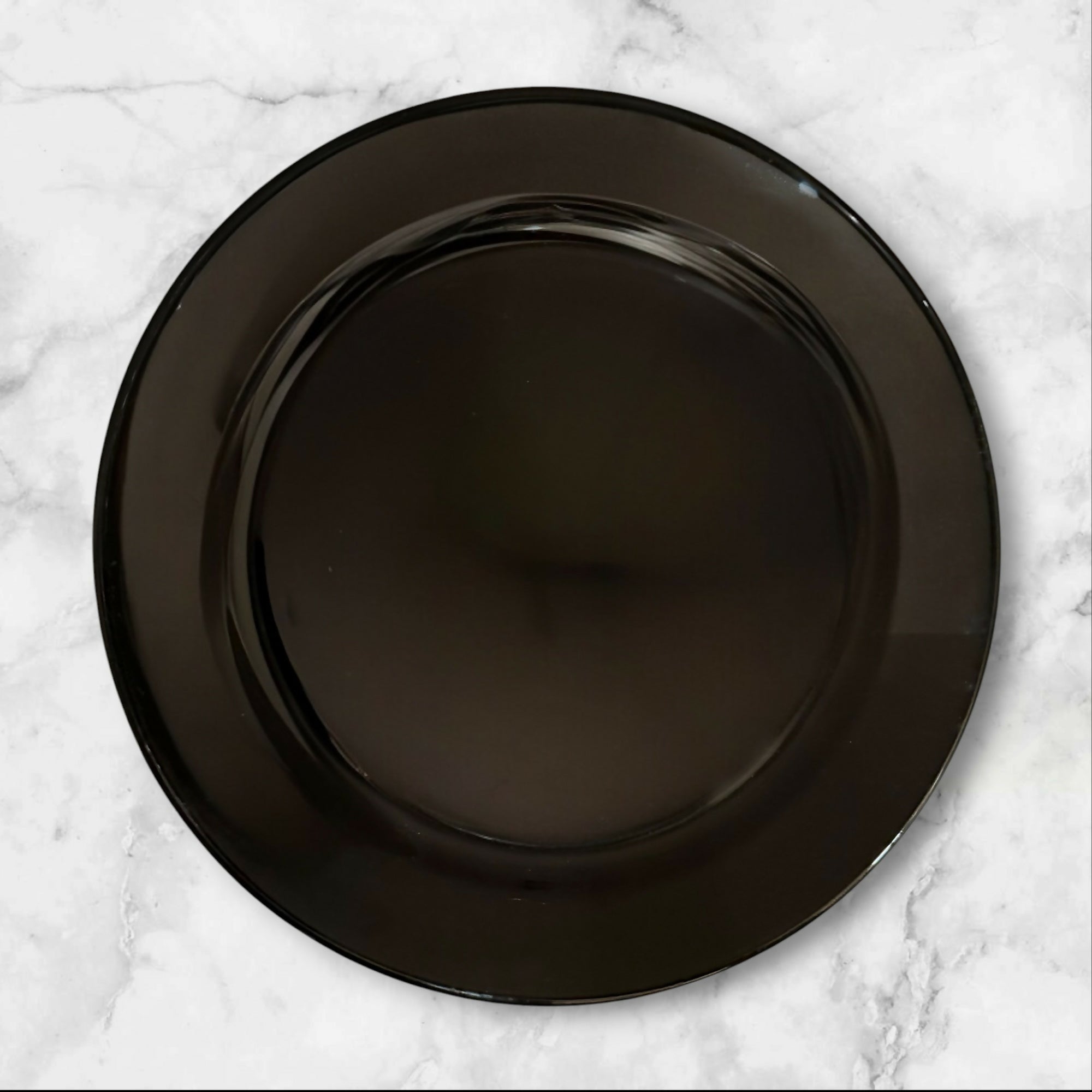 Secla Portugal Black Dinner Plates | Set of 4 | Good Used Condition