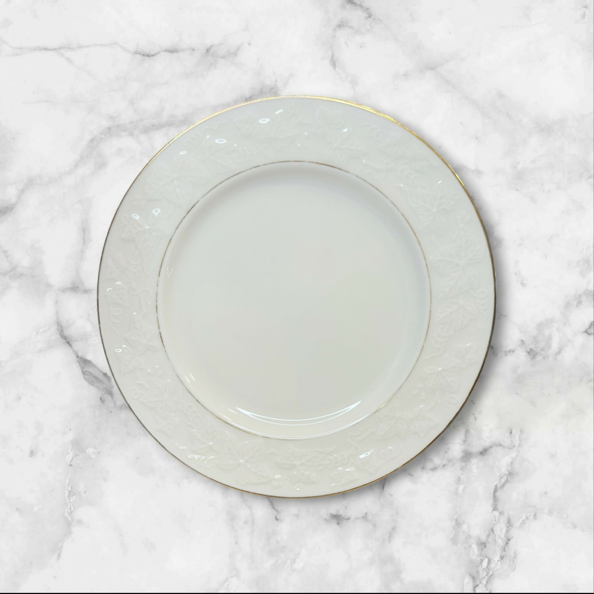 Noritake Halls of Ivy Gold Trim Salad Plates | Set of 4 | Good Condition