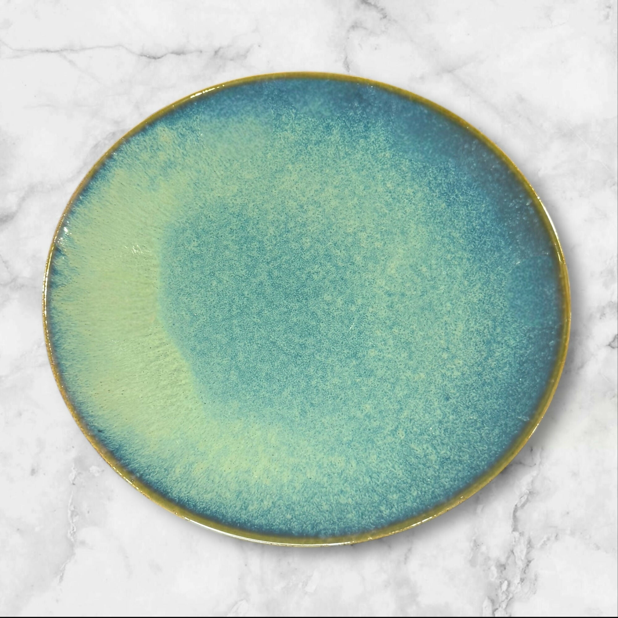 Pier 1 Azzurro Blue Dinner Plates | Set of 3 | Excellent Condition | Stoneware