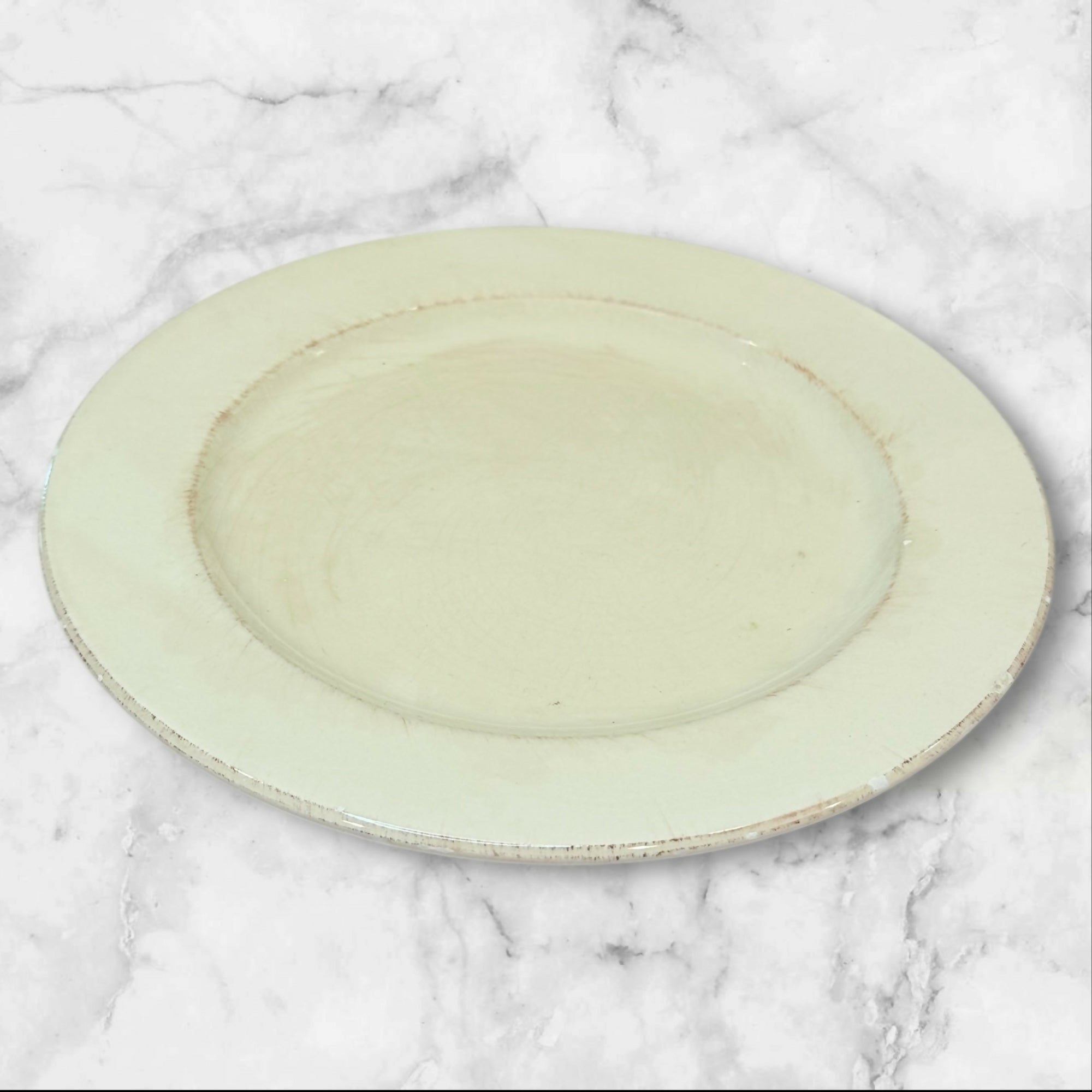 Pier 1 Toscana Ivory Dinner Plates | Set of 6 | Good Condition