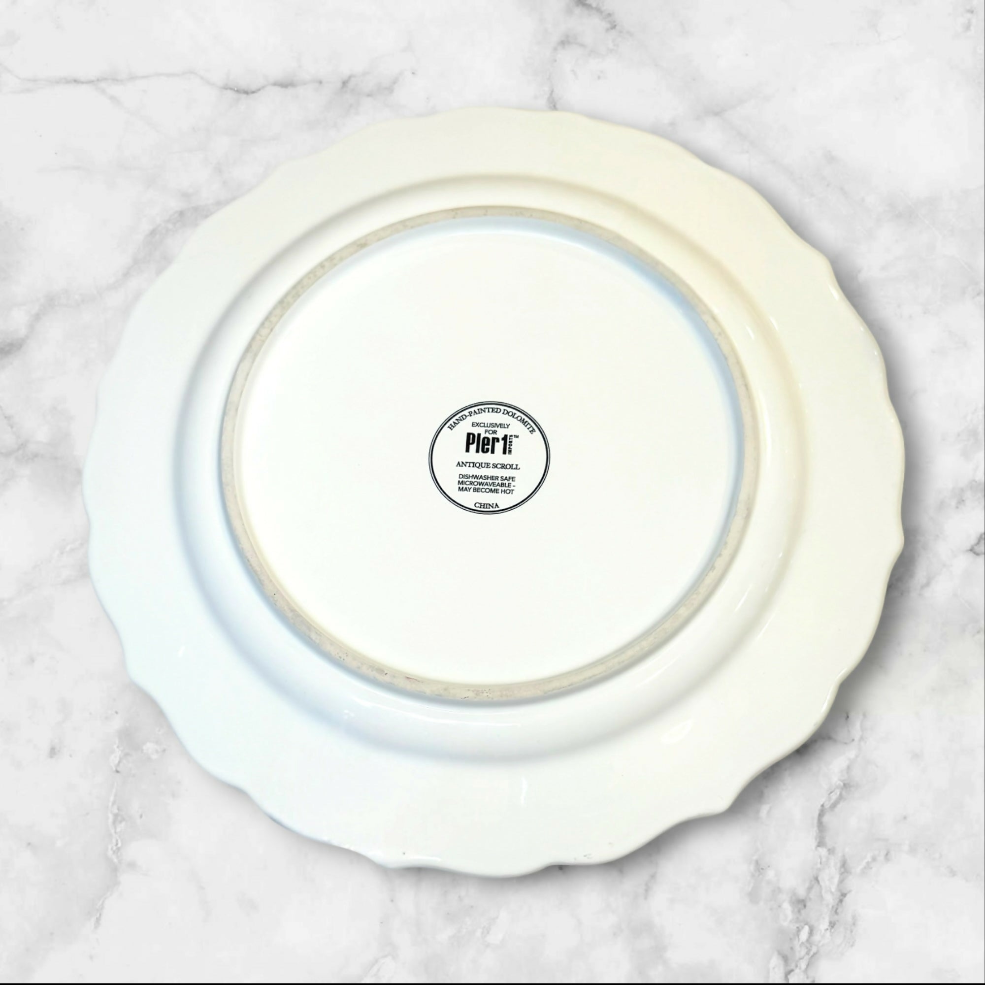 Pier 1 Antique Scroll Dinner Plates | Set of 6 | Gently Used