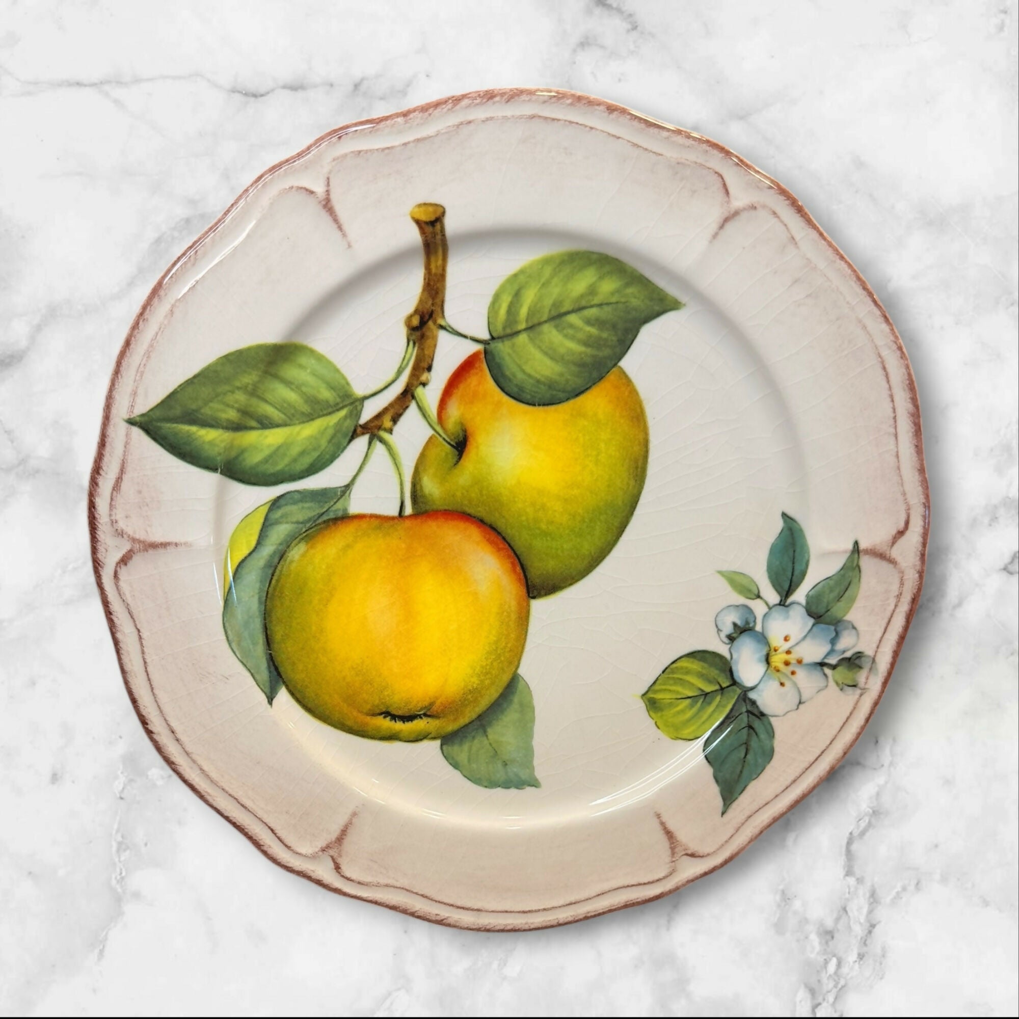 Sur La Table Italian Apple Salad Plates Set of 4 | Excellent Condition
