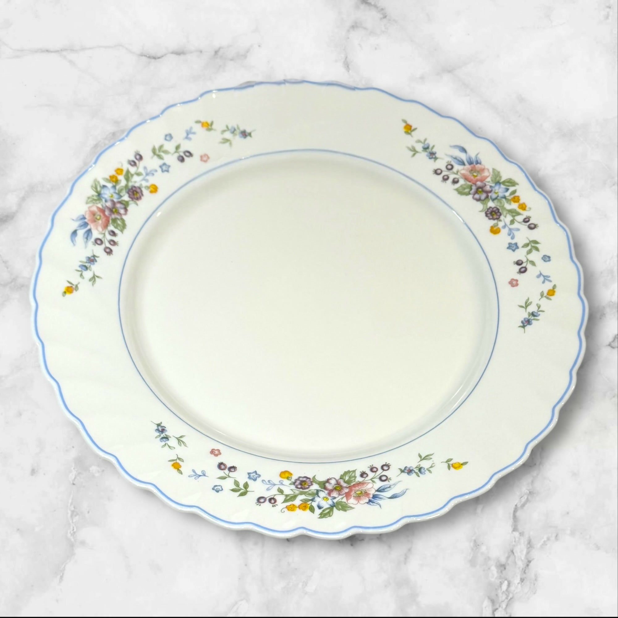 Arcopal Victoria Floral Dinner Plates | Set of 5 | Excellent