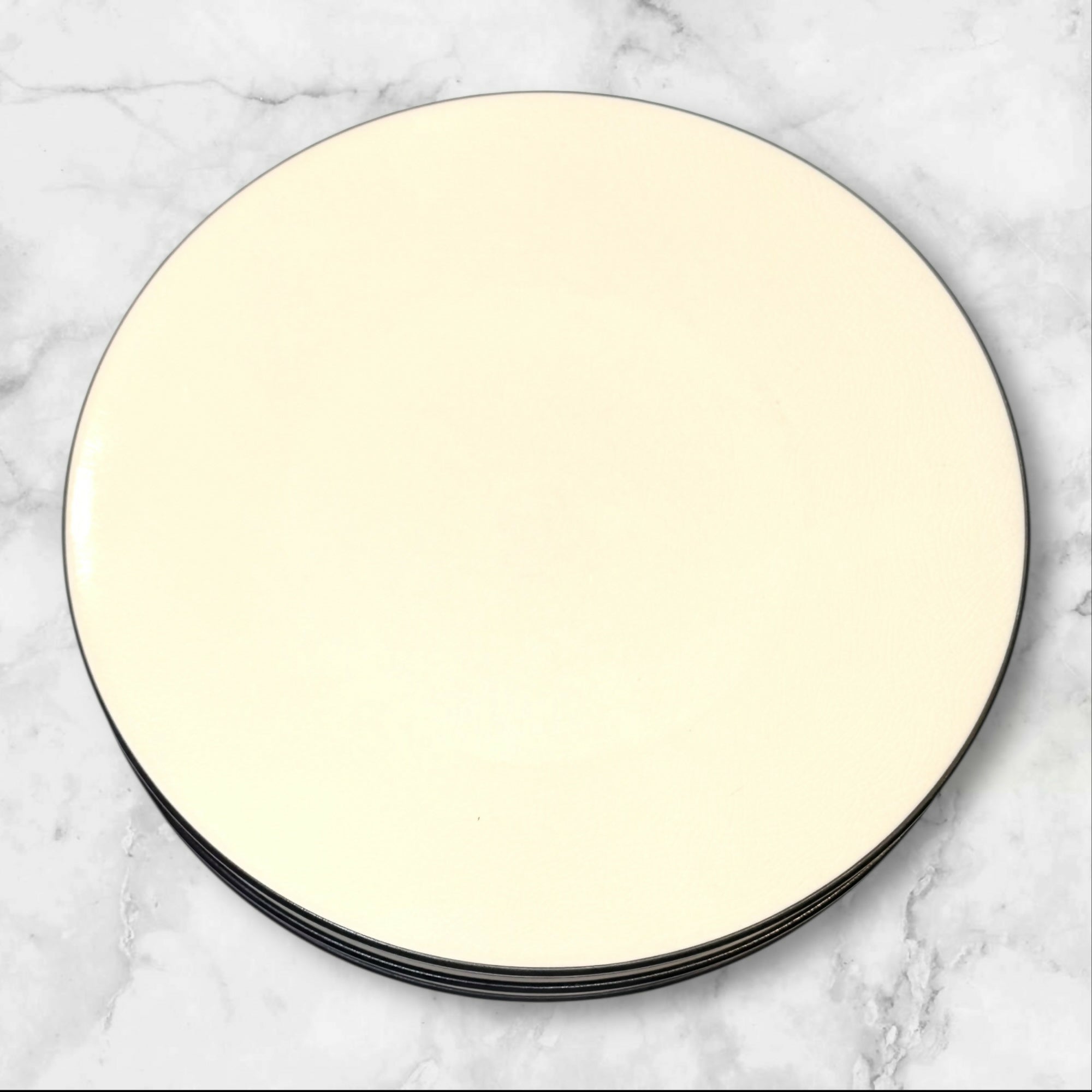 Crate & Barrel Kita Dinner Plates Ivory | Set of 6 | Good Condition