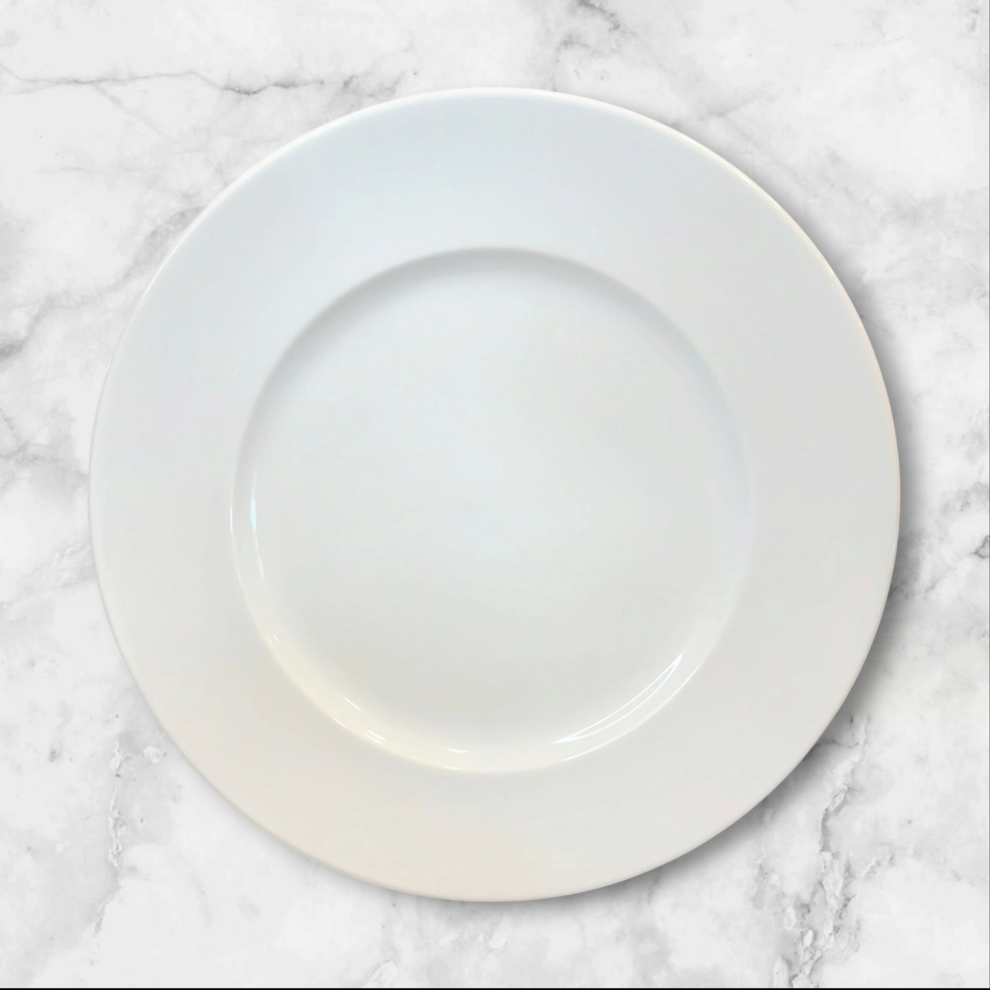 Williams Sonoma Brasserie White Chop Plates | Set of 4 | Excellent Condition