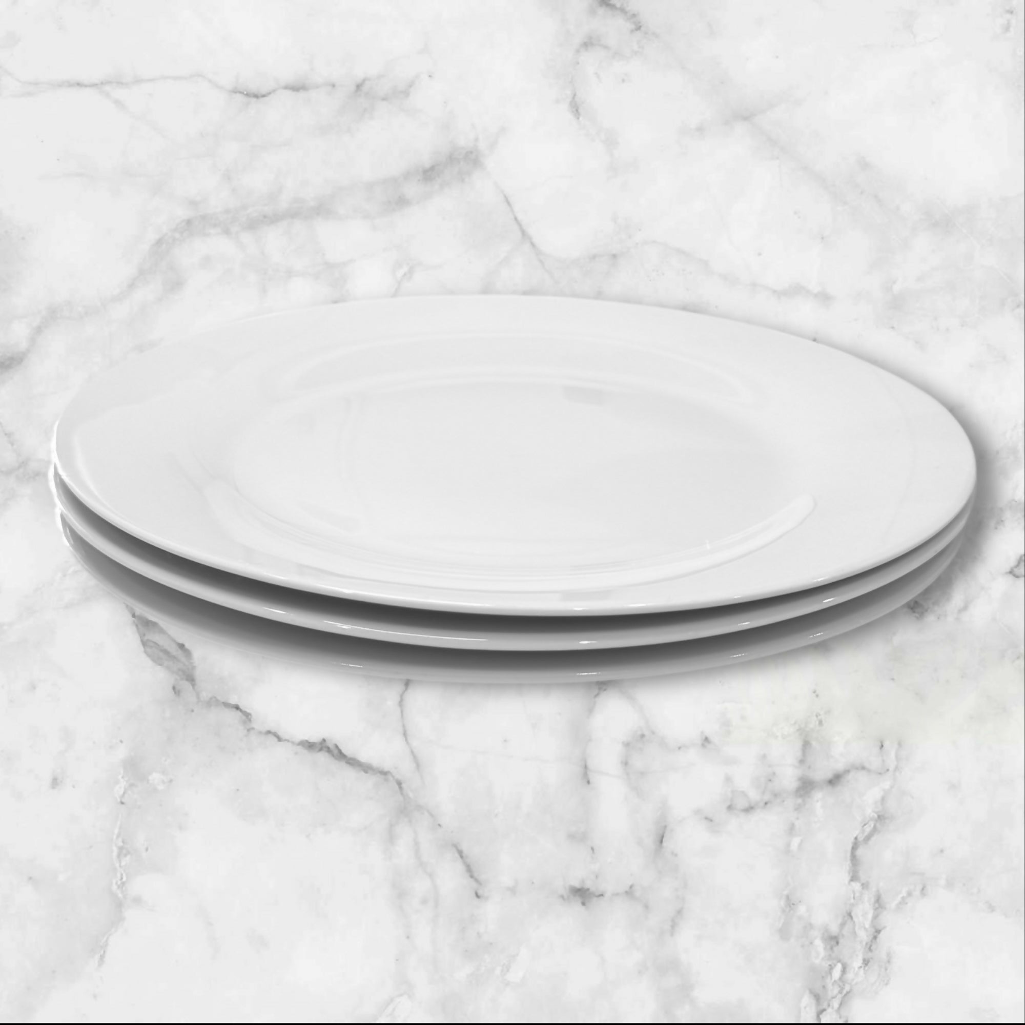 Pottery Barn Caterer’s Dinner Plates White | Set of 3 | Excellent Condition
