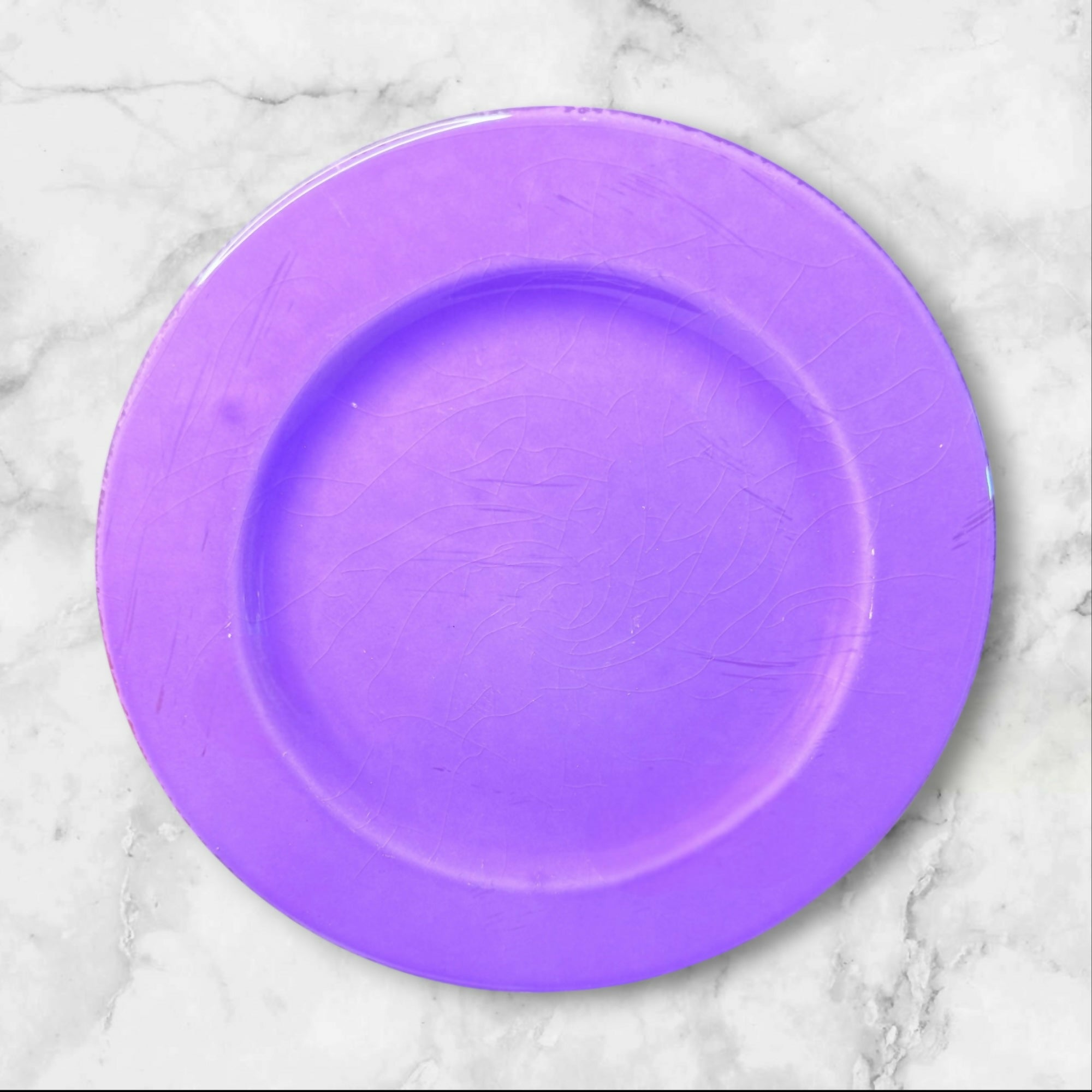 HOME Italy Purple Dinner Plates | Set of 6 | Italian Ceramic | Great Condition