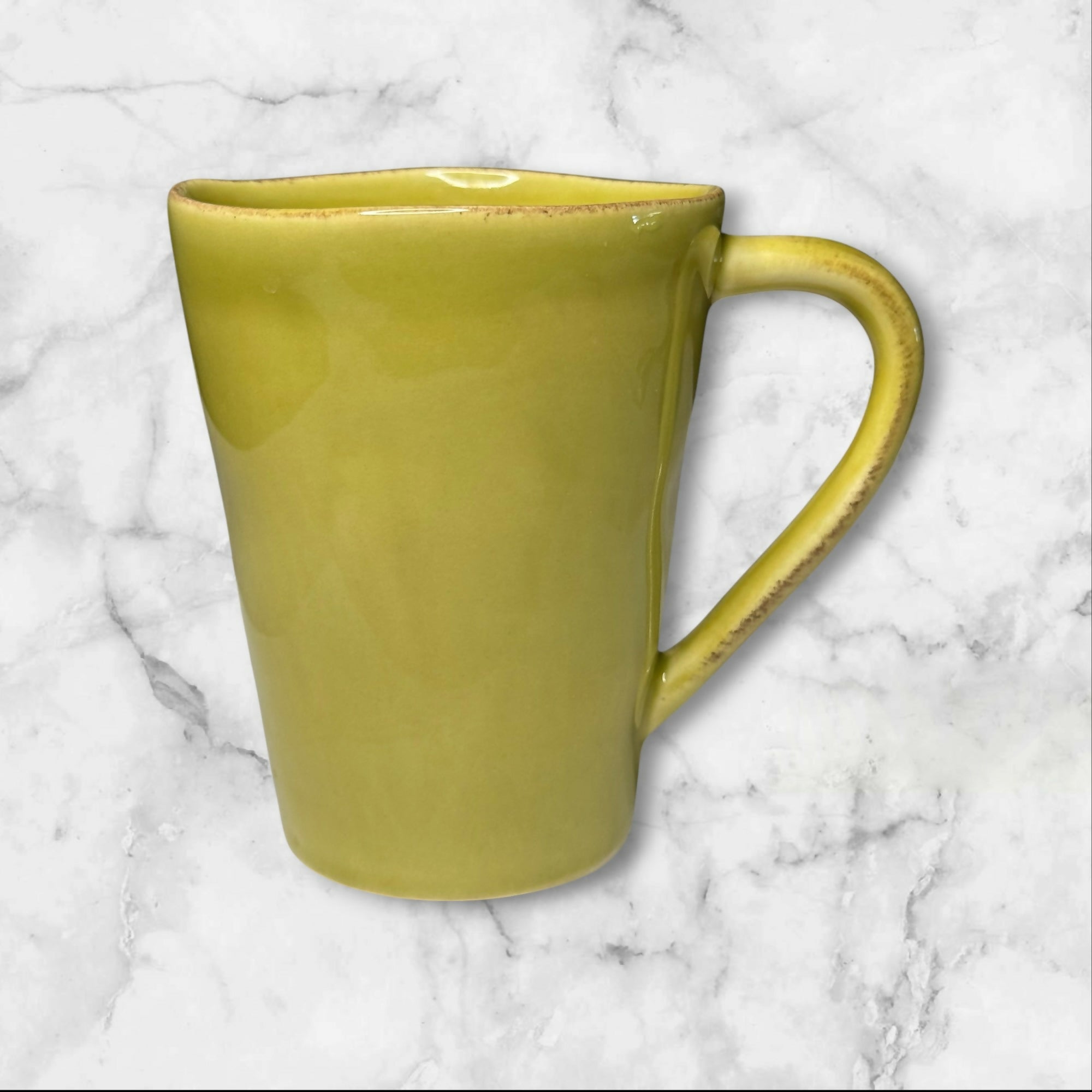 Crate & Barrel Marin Green Mug | Portugal | Excellent Condition | Stoneware