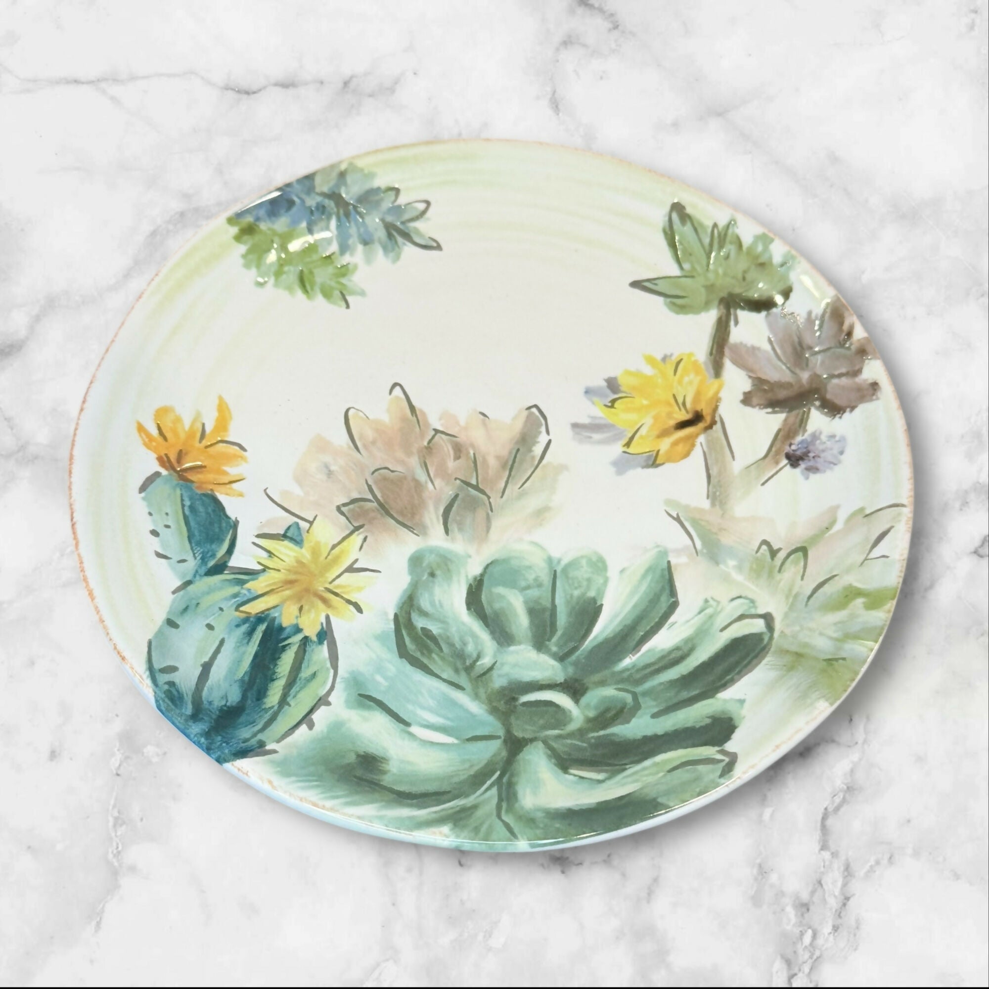 Artimino Hand-Painted Ironstone Salad Plates | Set of 4 | Excellent Condition