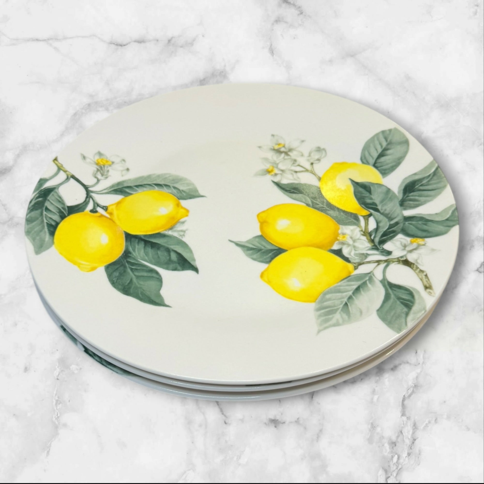 Royal Norfolk Lemon Dinner Plates | Set of 3 | Excellent Condition