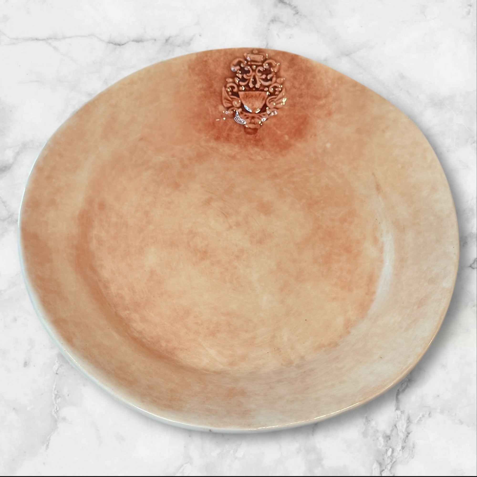 Caff Ceramiche Crest Dinner Plates Italy | Set of 4 | Excellent Condition