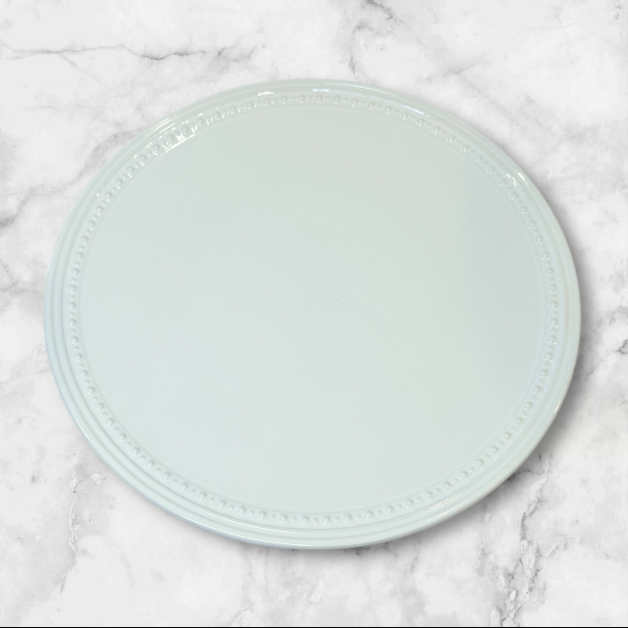 Jewel by Fapora White Dinner Plates | Set of 2 | Good Used Condition