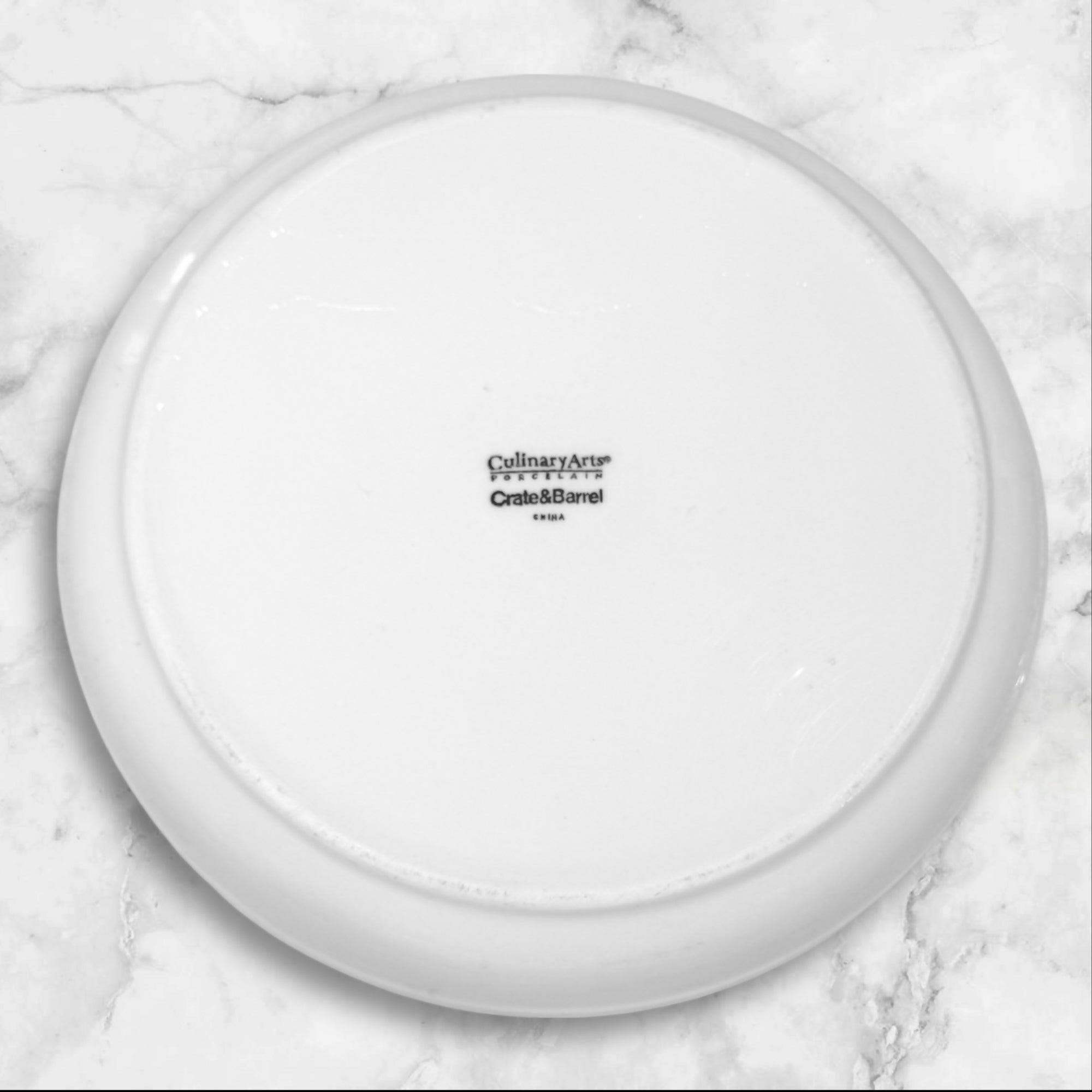 Crate & Barrel Culinary Arts Porcelain Salad Plates | Set of 2 | Great Condition