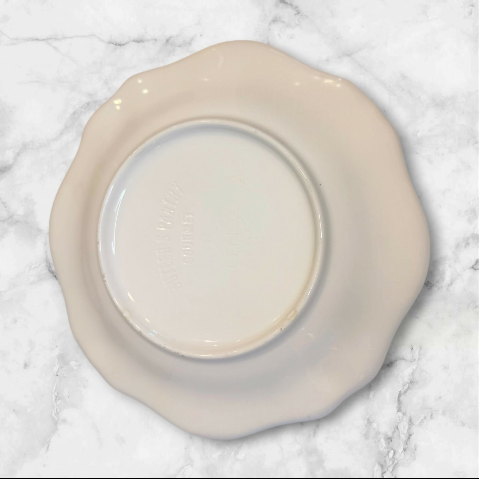 Lenox Butler’s Pantry Gourmet Salad Plates | Set of 2 | Ivory Embossed