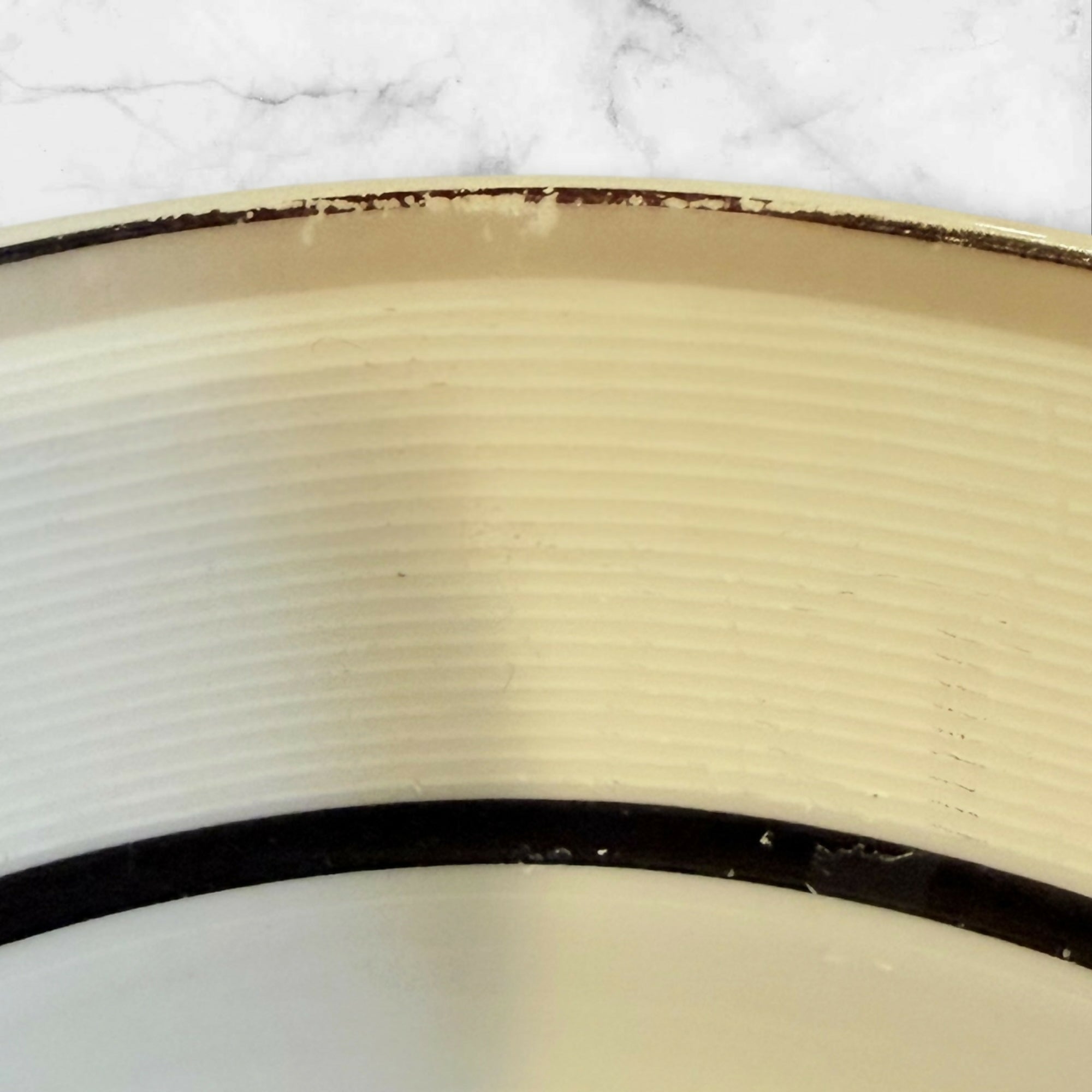 Studio Nova Tangent Black Blue Rim Soup Bowls | Set of 4 | Great Condition