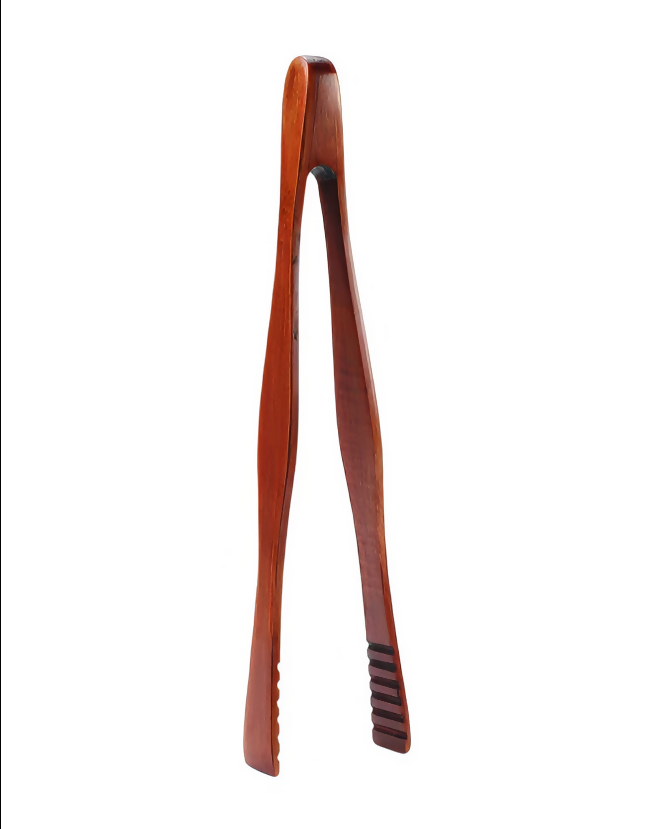 Anygleam Brown Wooden Creative Tong Food Kitchen Tableware