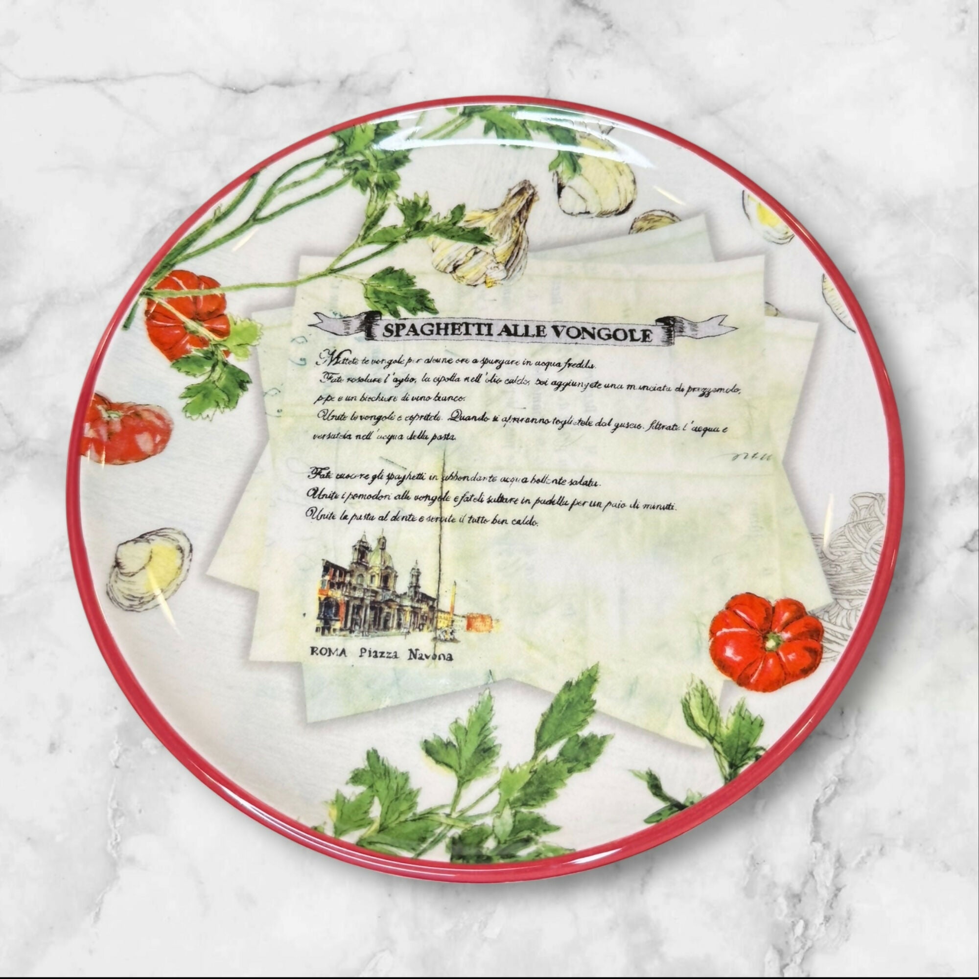 Williams-Sonoma Italian Recipe Plates 6