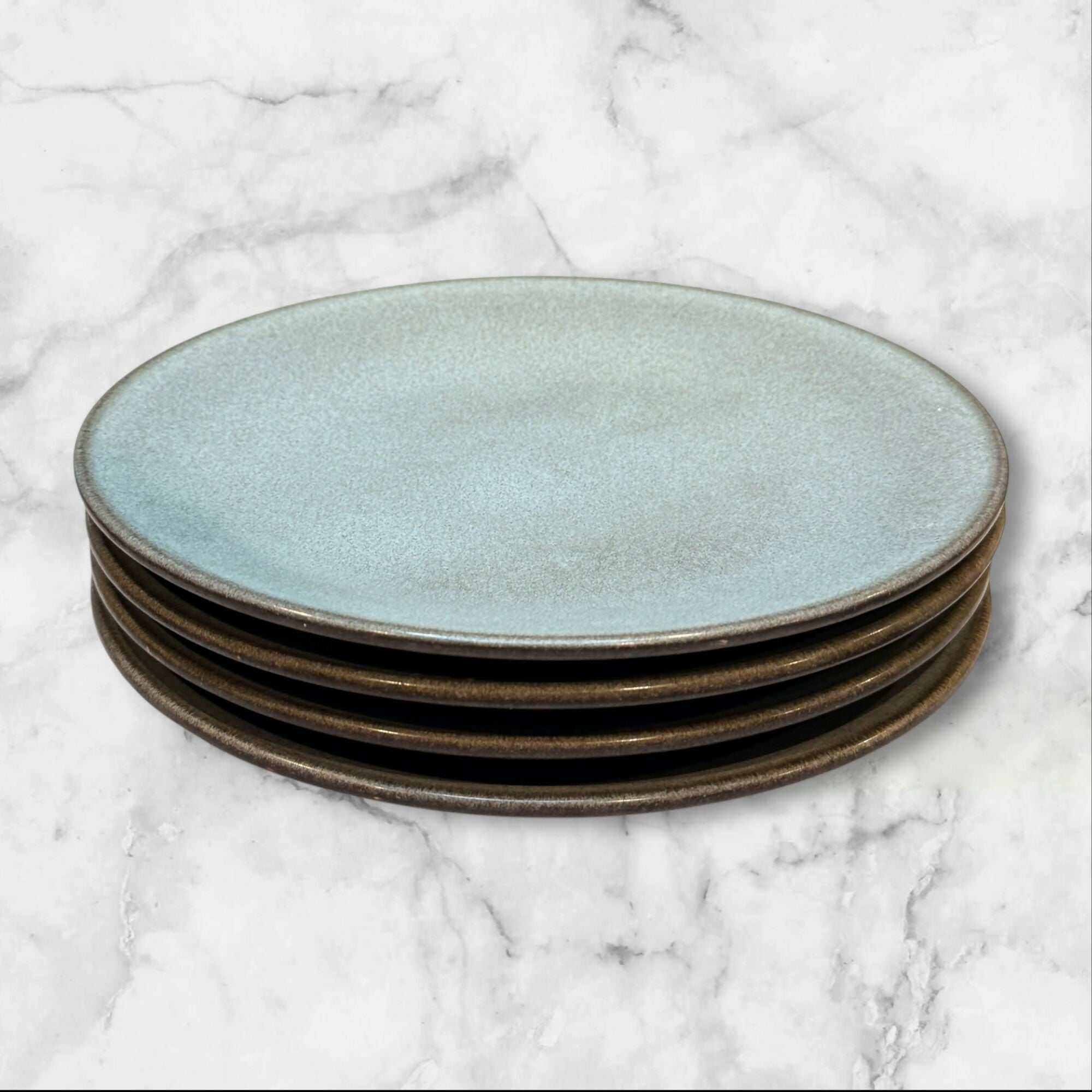 Jars France Tourron Gris Ecorce Dinner Plates | Set of 4 | Great Condition