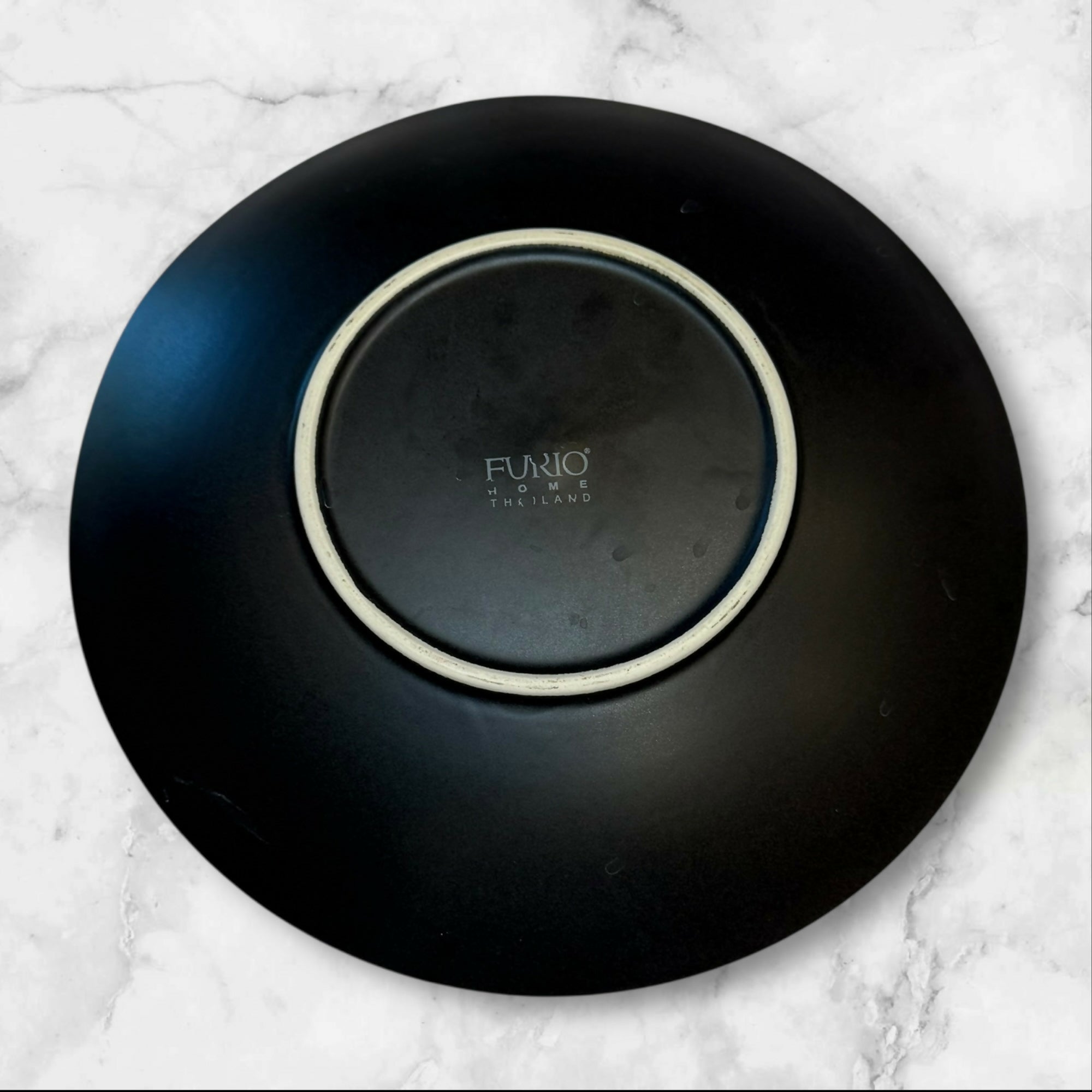 Furio Worldview Onyx Dinner Plates | Set of 4 | Gently Used Matte Black
