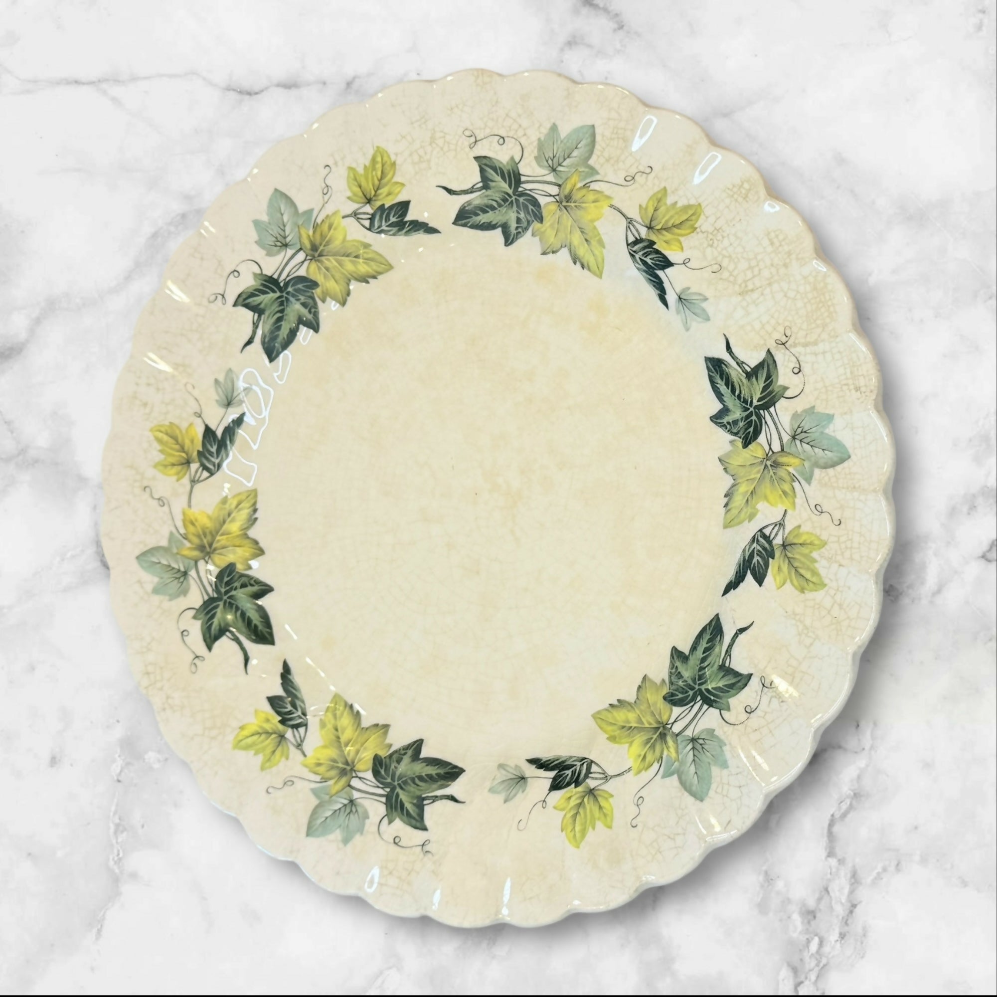Myott Staffordshire Evergreen Dinner Plates | Set of 7 | Vintage