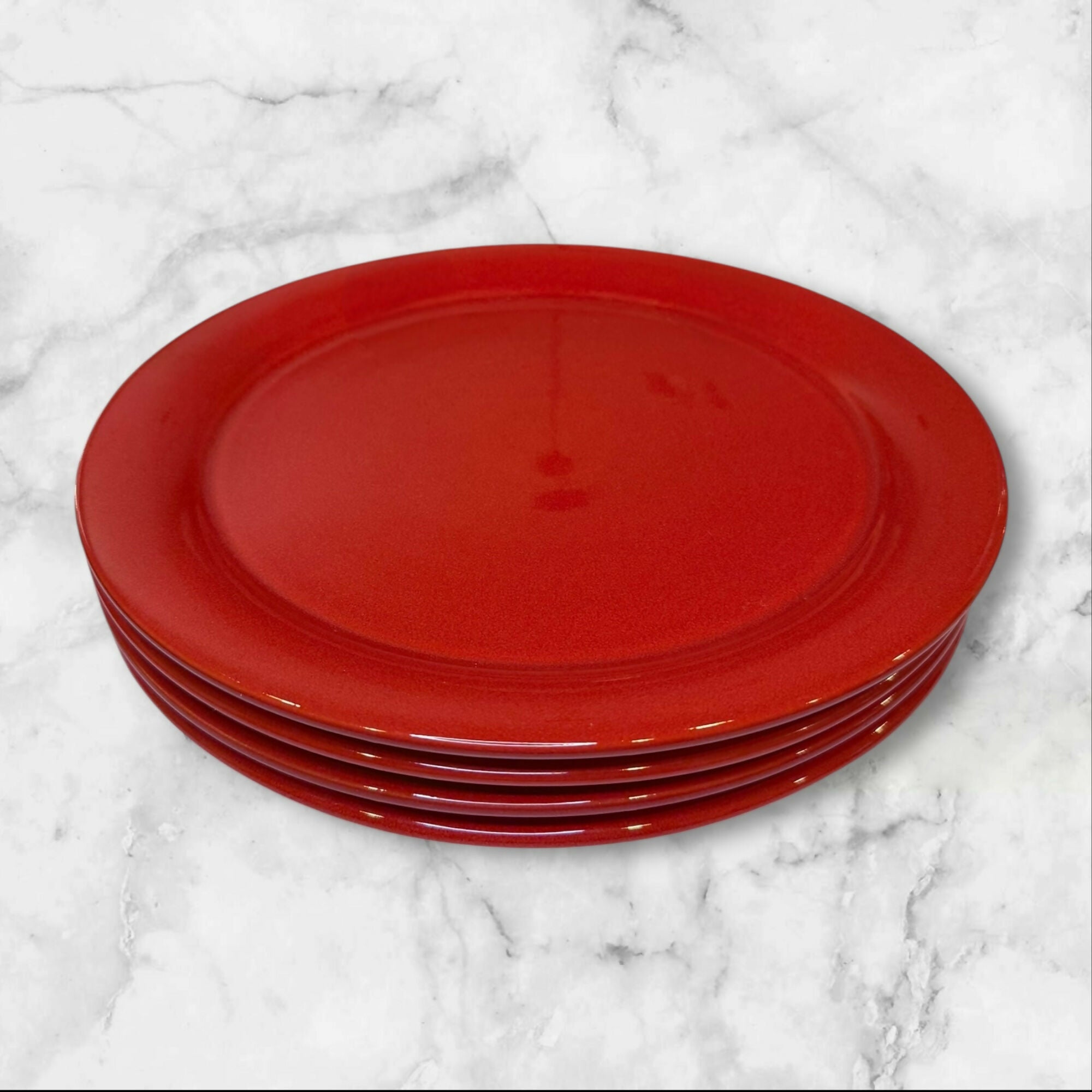 Waechtersbach Spain Red Dinner Plates | Set of 4 | Great Condition