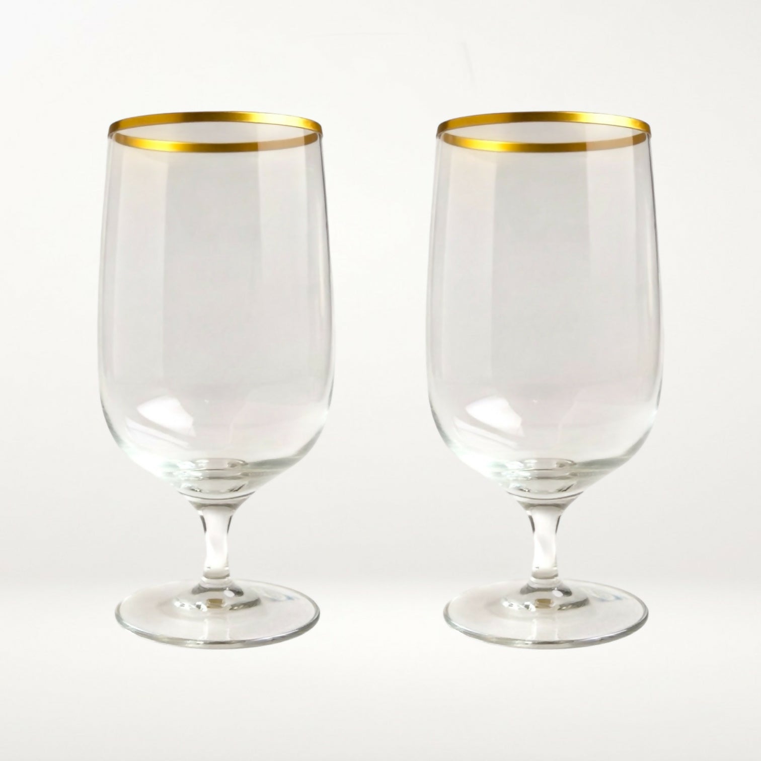 Lenox Laurent Hand Blown Crystal Glasses Gold Rim | Set of 4 | Great Condition