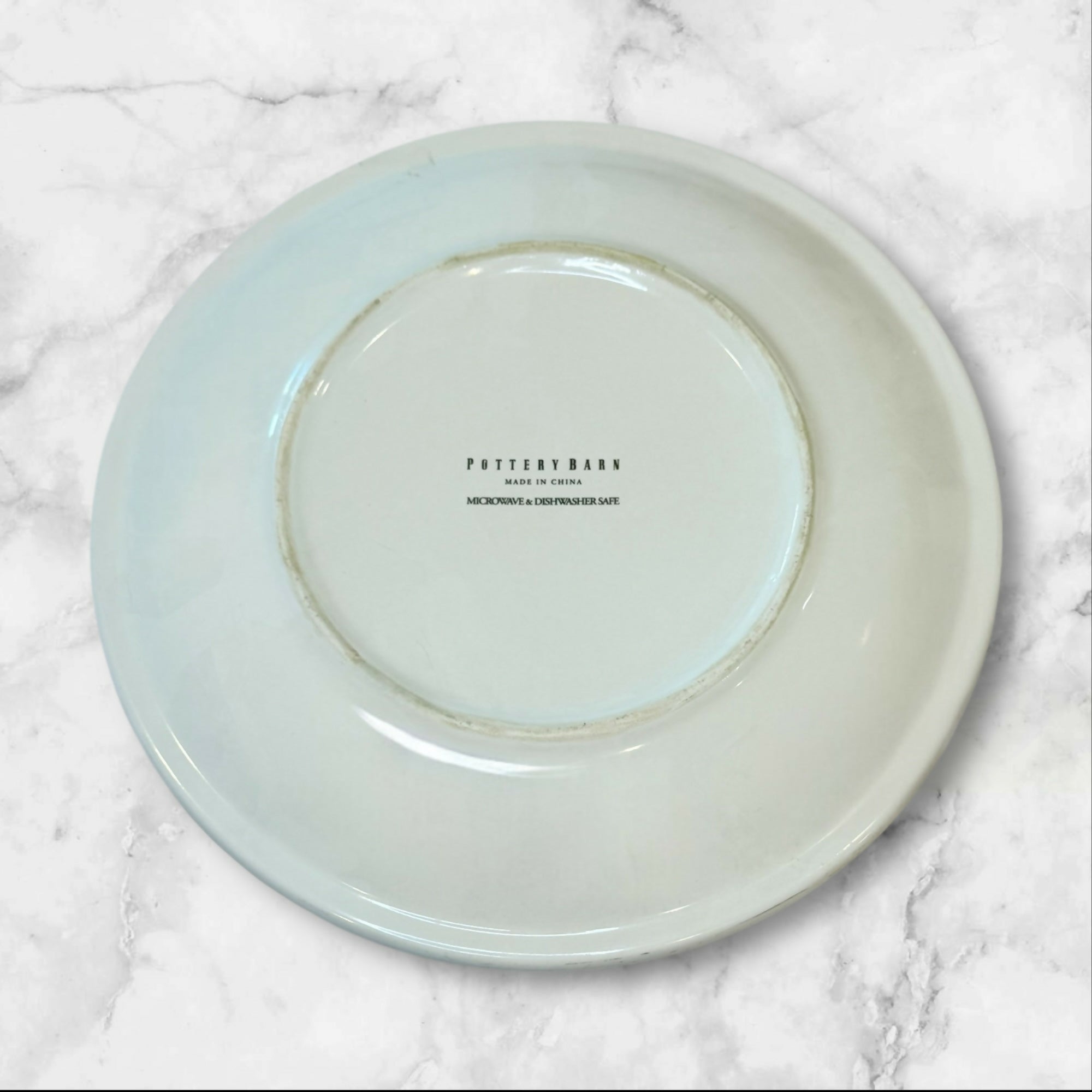 Pottery Barn China Du Jour White Dinner Plates | Set of 4 | Gently Used