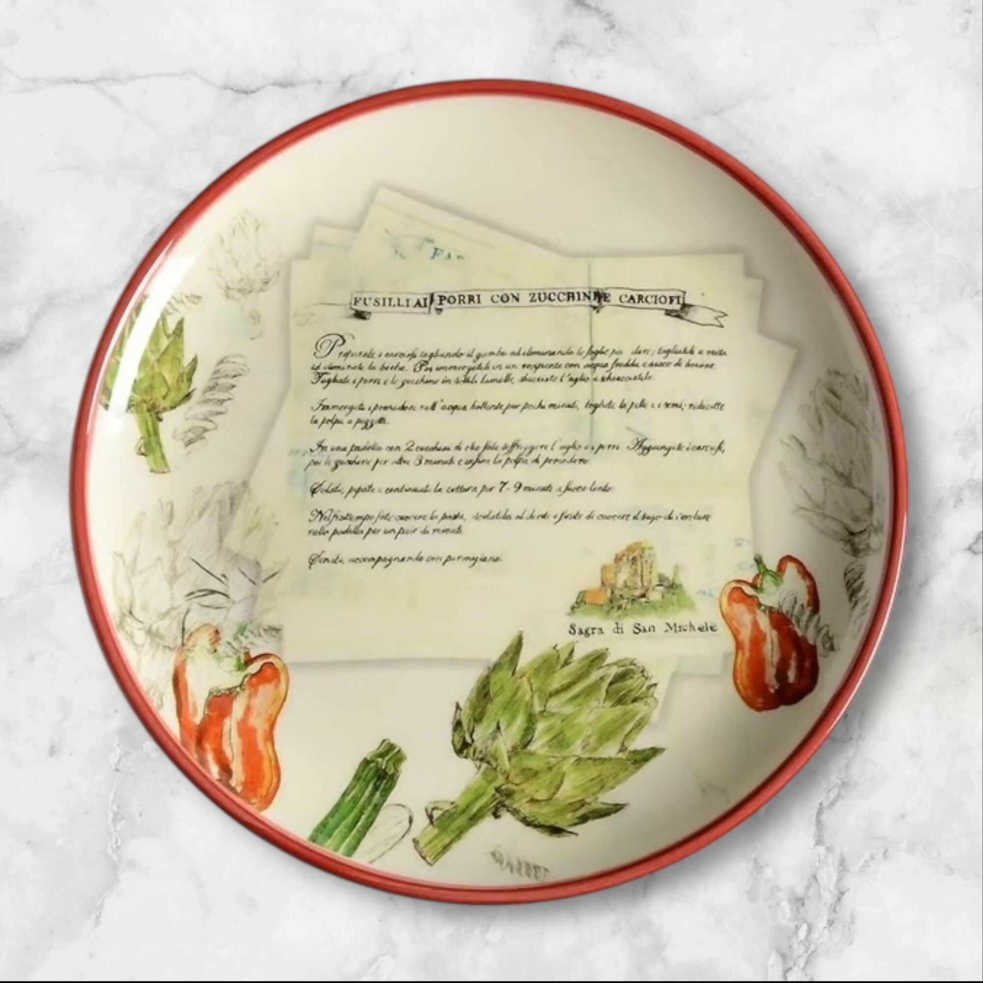 Williams-Sonoma Italian Recipe Plates 9