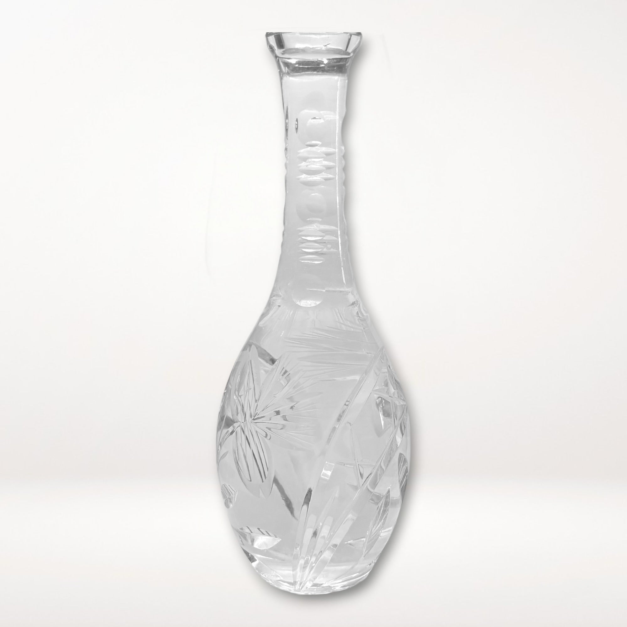 Vintage Cut Crystal Decanter w/ Stopper | Elegant Barware | Great Condition