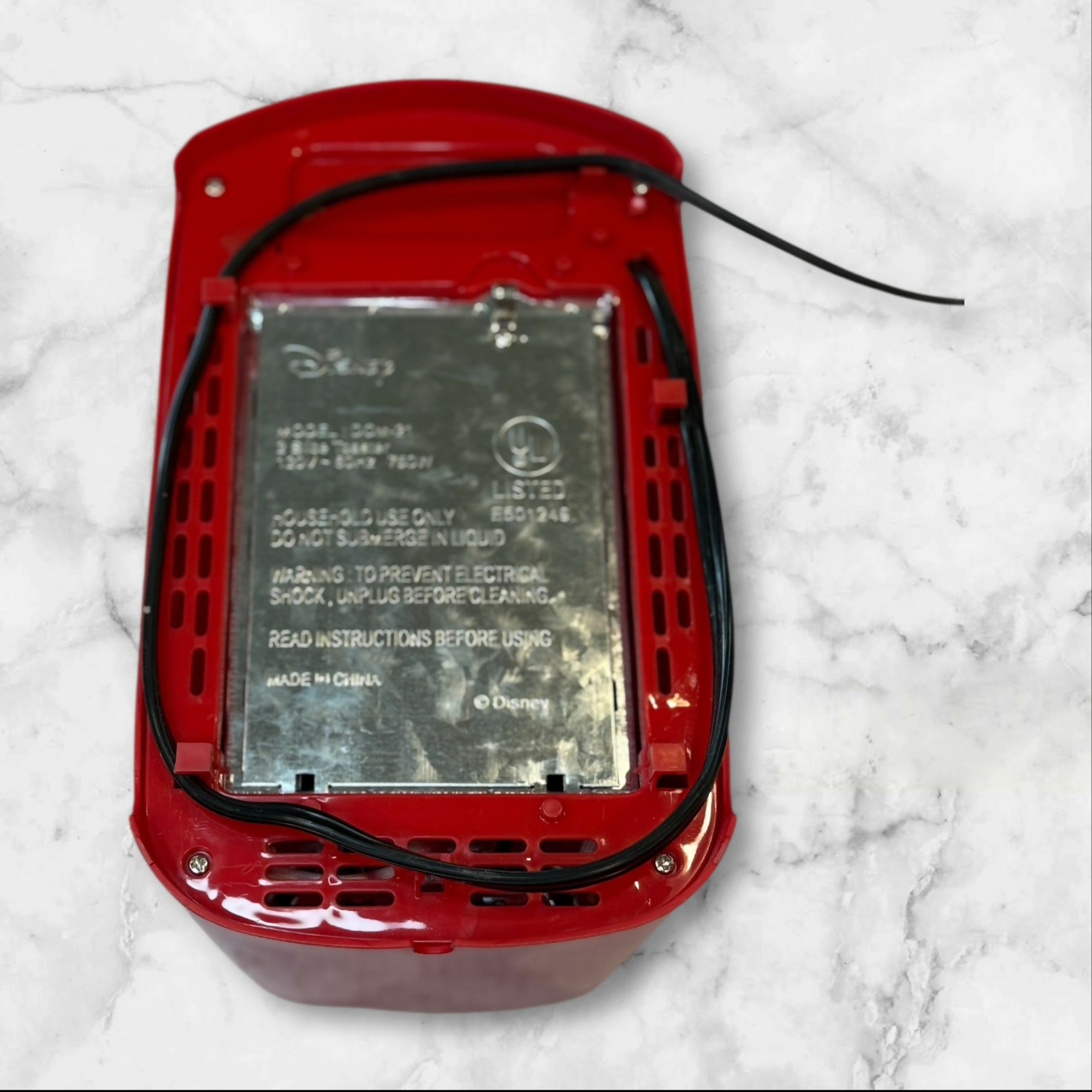 Disney Mickey Mouse 2 Slice Toaster | Red | Gently Used