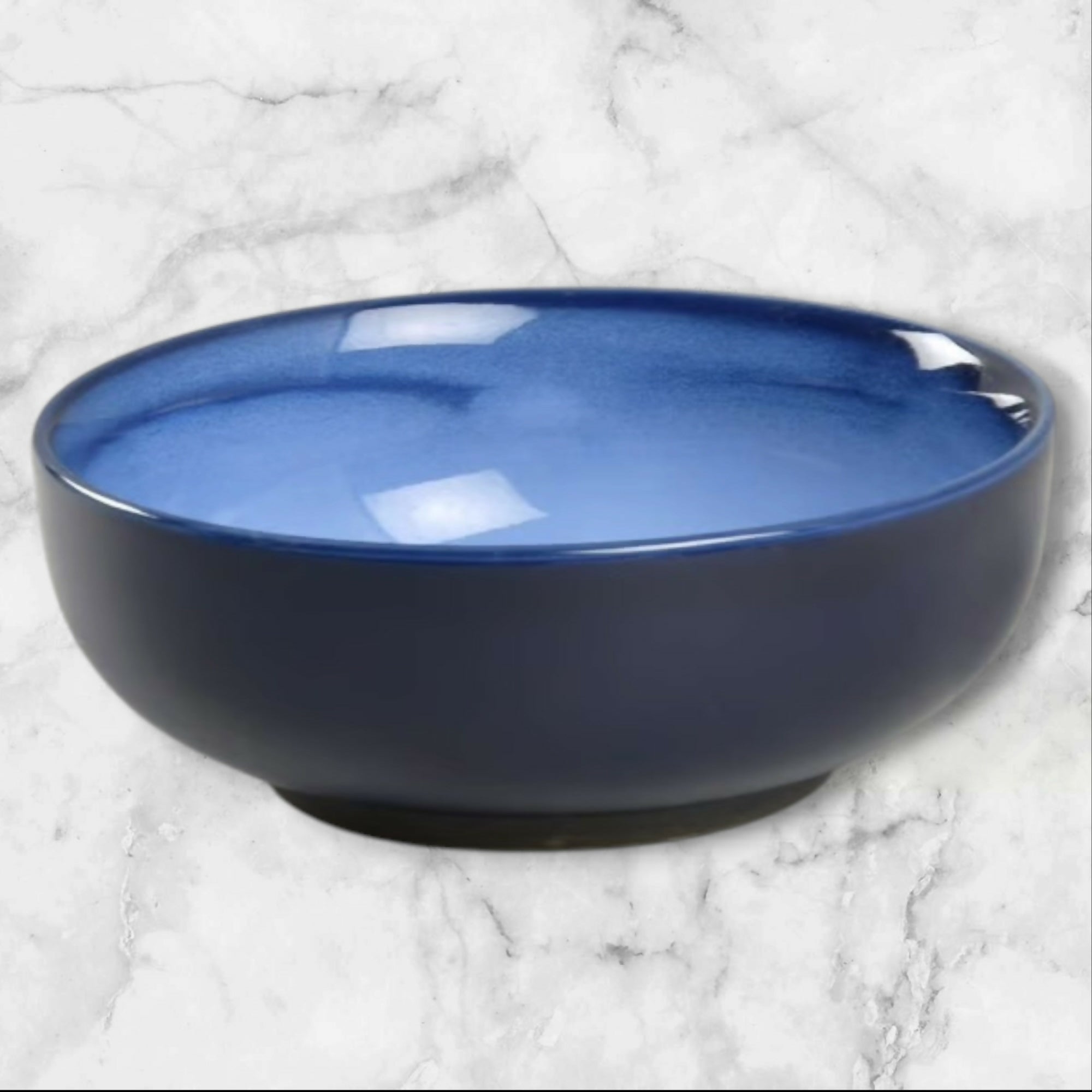 Sango Nova Blue Coupe Cereal Bowls | Set of 3 | Excellent Condition